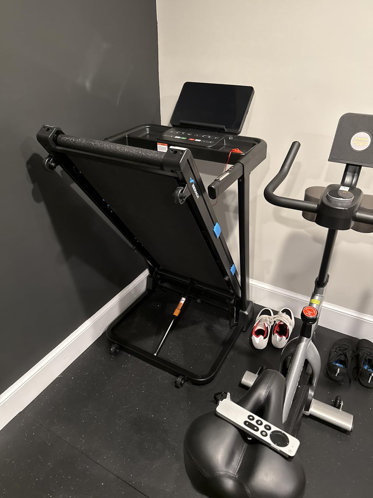 MERACH T12 Foldable Treadmill for Home 300 LBS Capacity Wide Running Belt | 0-15% Incline Treadmill with LED Display, Smart App, 2.5HP Brushless Motor, Compact Design customer photo 2