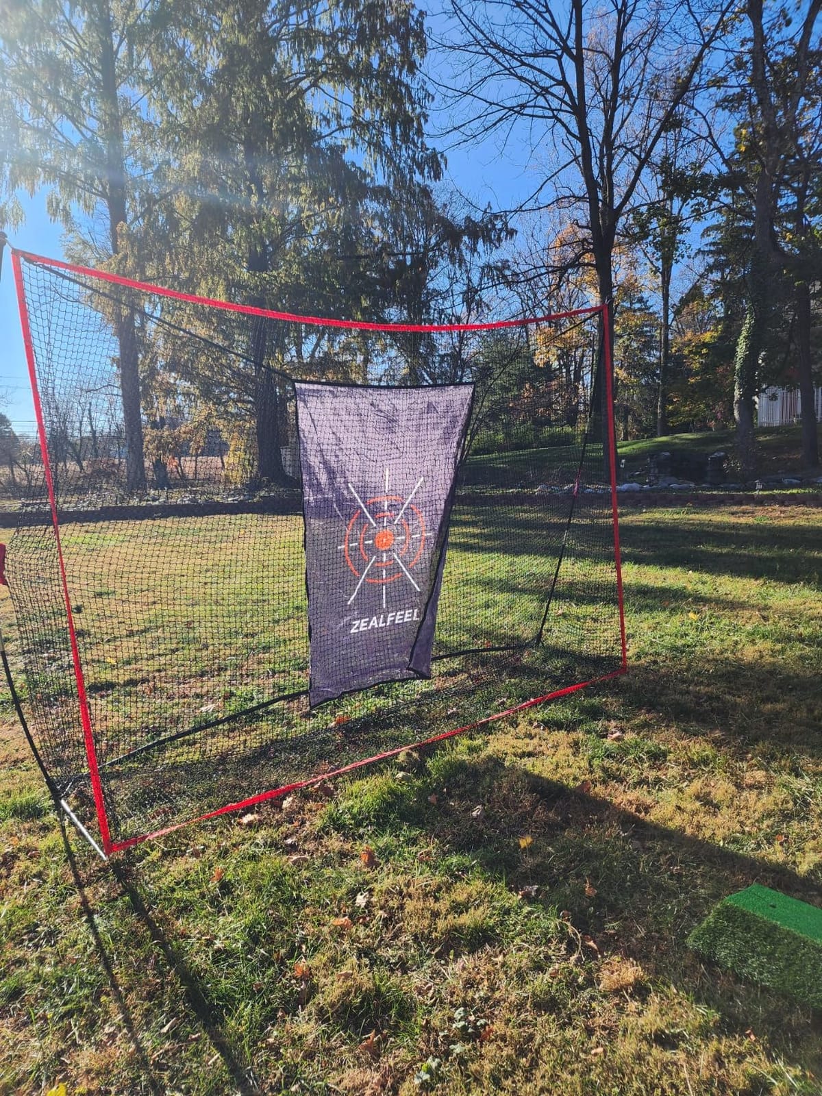 ZEALFEEL Golf Net, 10 x 7 ft Hitting Practice Set with Chipping Net, Foldable Mat, Silk Target, 8 Tees, 6 Balls & Carry Bag customer photo 1