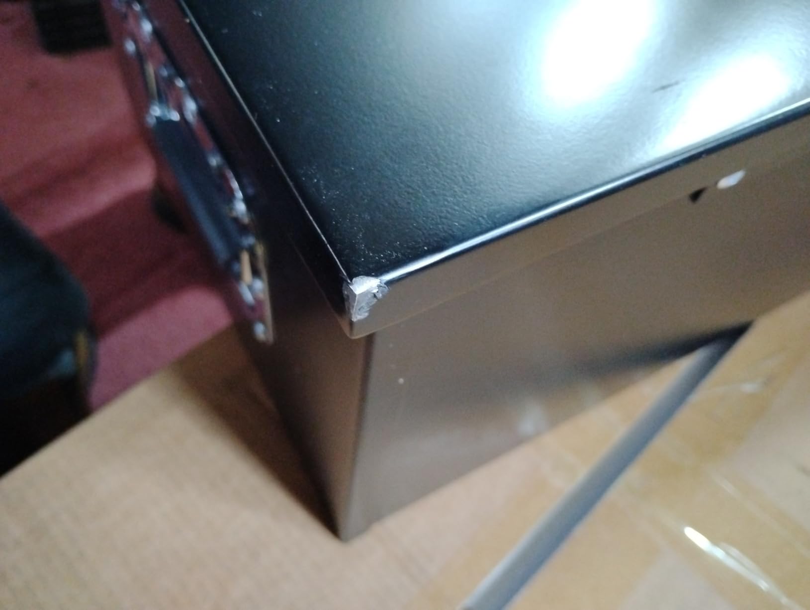 Yizosh 39 Inch Steel Heavy Duty Truck Bed Tool Box, Trailer Tongue Box with Lock and Keys customer photo 1
