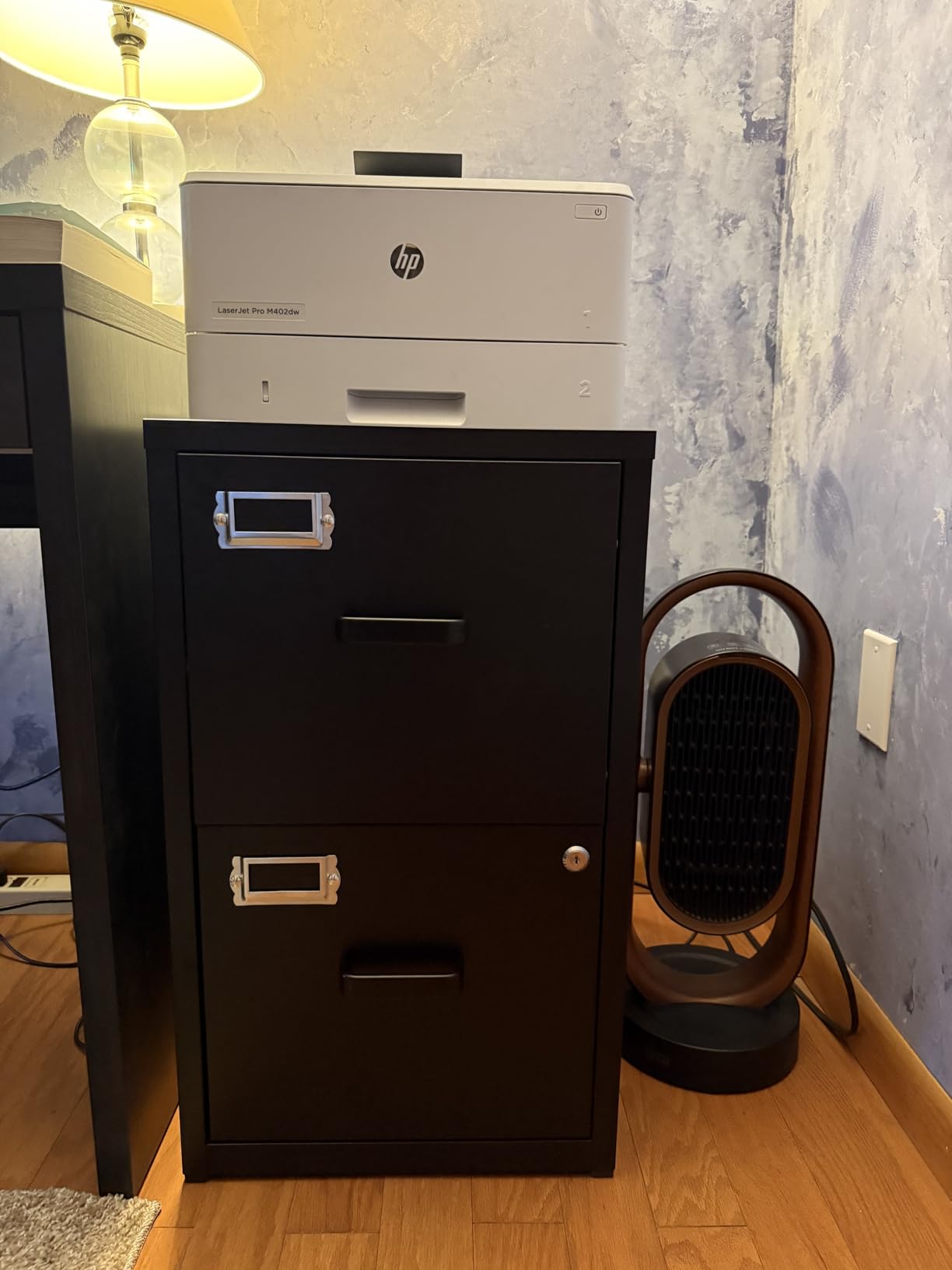 2 Drawer File Cabinet with Lock Vertical Filing Storage Cabinet Office Home Steel Vertical File Cabinets for Letter Size File Cabinet Locked, Assembly Required customer photo 2