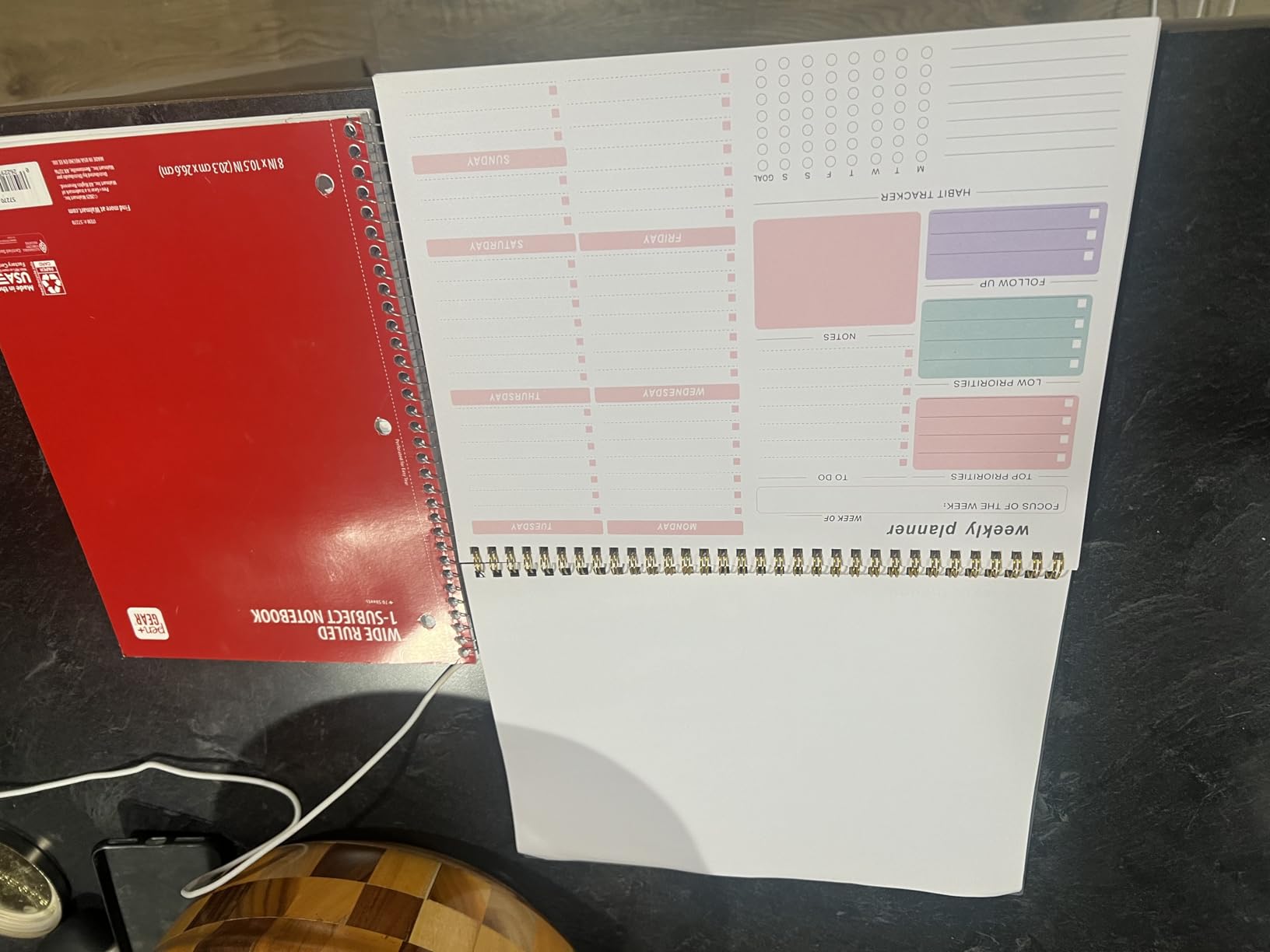 Thboxes Weekly Desk Planner, 8.5x11 In To Do List Notepad, 52 Sheets, Green - Productivity Organizer, Work from Home Essentials, Undated Tear Off Pages customer photo 1