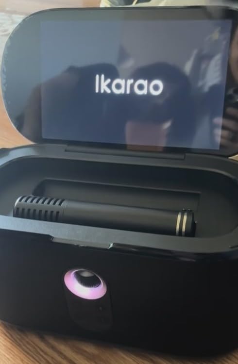 Ikarao Karaoke Machine for Adults, with Lyrics Display, 10.1