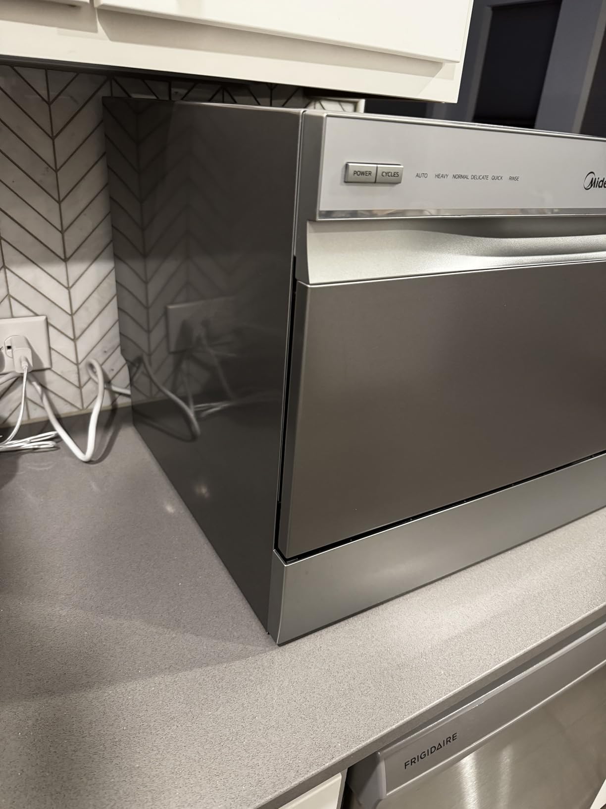 Midea Countertop Dishwasher Portable, 6 Place Settings, Energy Star | Mini Dishwasher with 6+2 Cycles, 52 dB Quiet & Compact, Perfect for Apartments, Dorms, or RVs, Silver customer photo 2