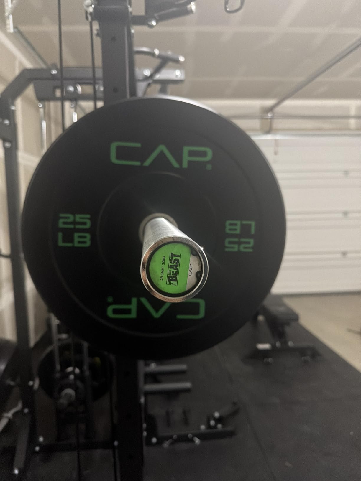 CAP 2-inch Olympic Bumper Plate Weight Set | 100-370 lbs | Multiple Colors | Storage Rack Optional customer photo 1