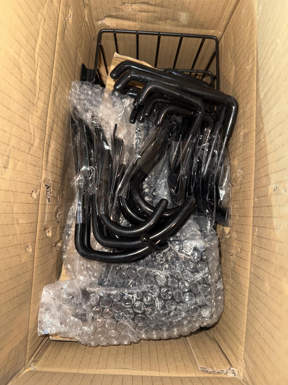 Heavy-Duty Slatwall Baskets and Hooks - Slatwall Accessories for Standard Slatwall Panels | Ideal for Organizing Garages and Workshops customer photo 1