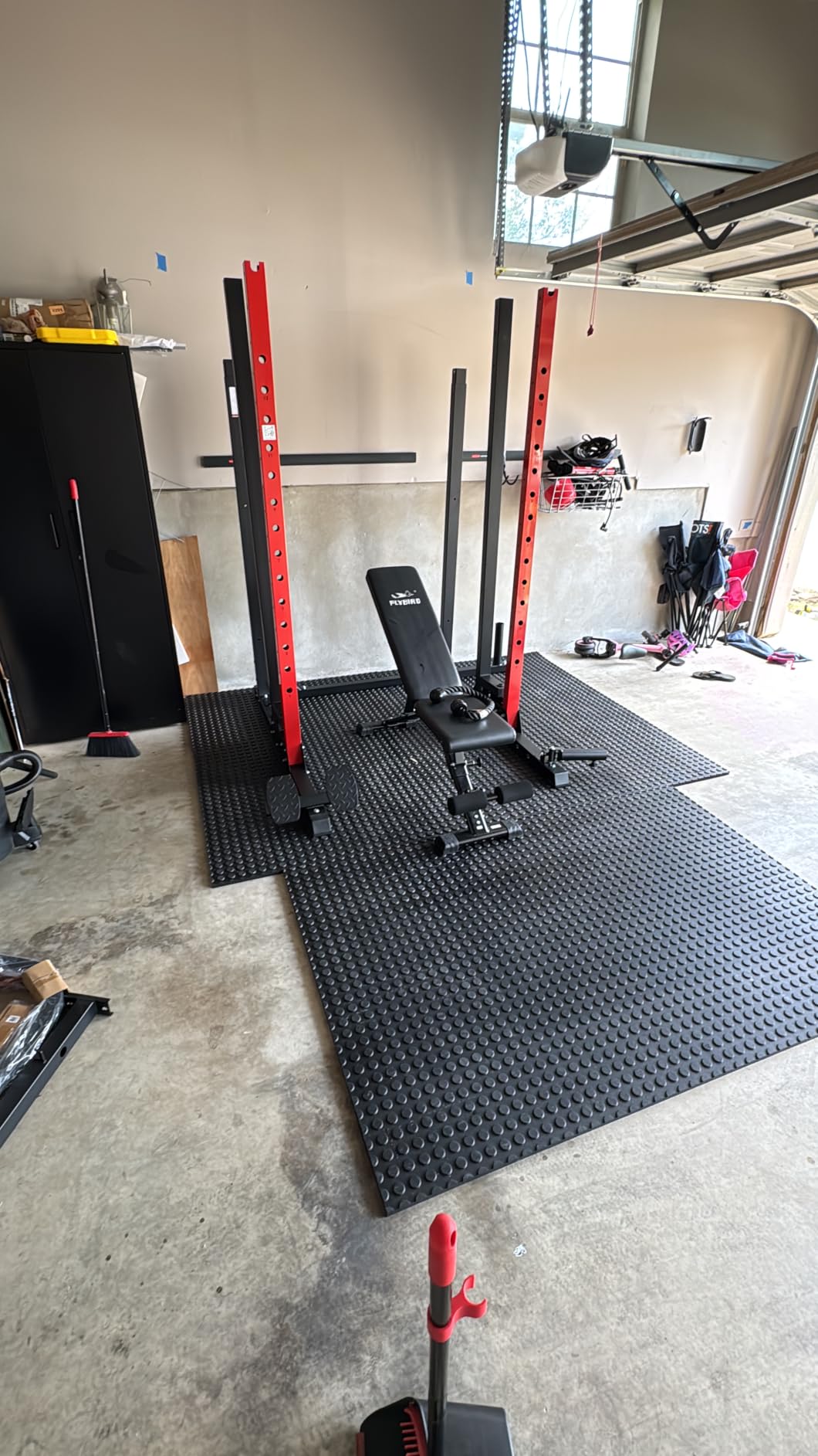 Power Cage Smith Machine with 2000LB Squat Rack Cable System | LAT Pulldown and Dual Pulley Cable Crossover with All-in-One Home Gym Machine, Adjustable Stations and Training Attachments customer photo 1