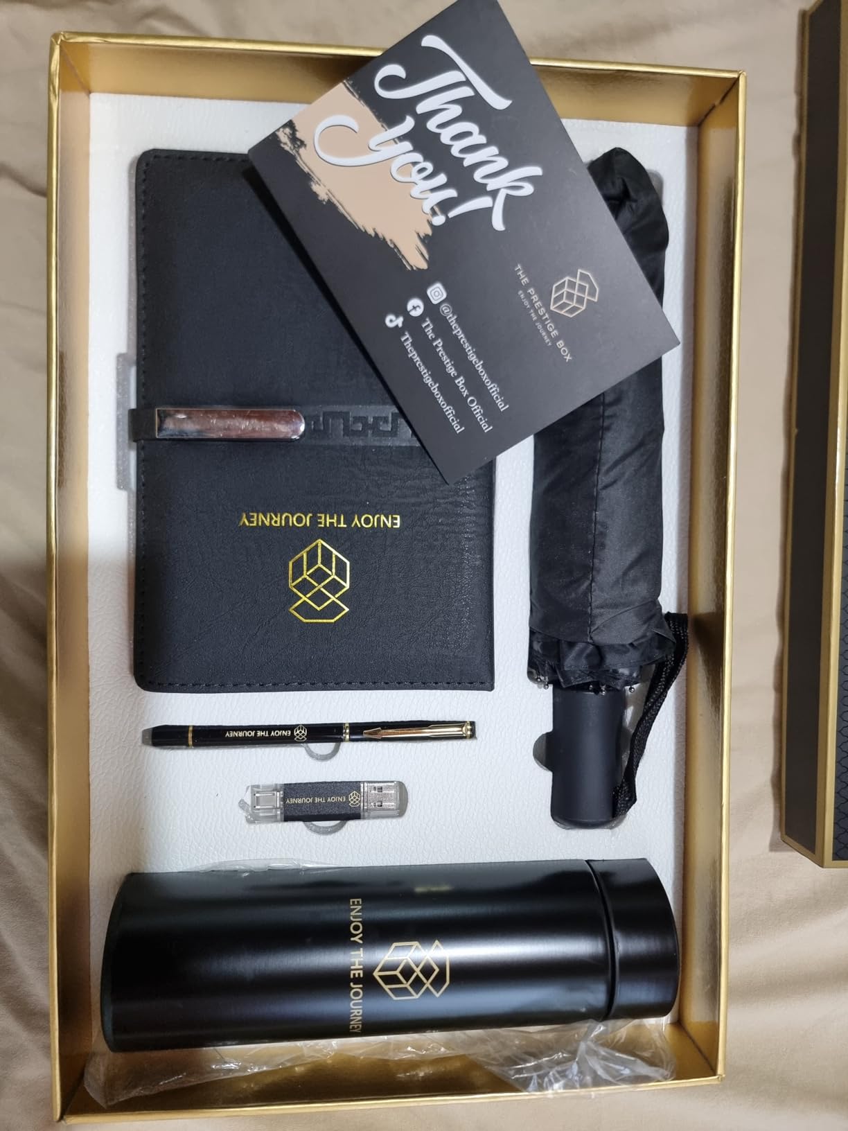 The Prestige Box Enjoy the Journey Premium Gift Box for Corporate Office Business Birthdays Anniversary Special Events Employee Appreciation Gifts Bulk Thank You Gifts for Men Women Dad Mom Uncle Work Gifts customer photo 2