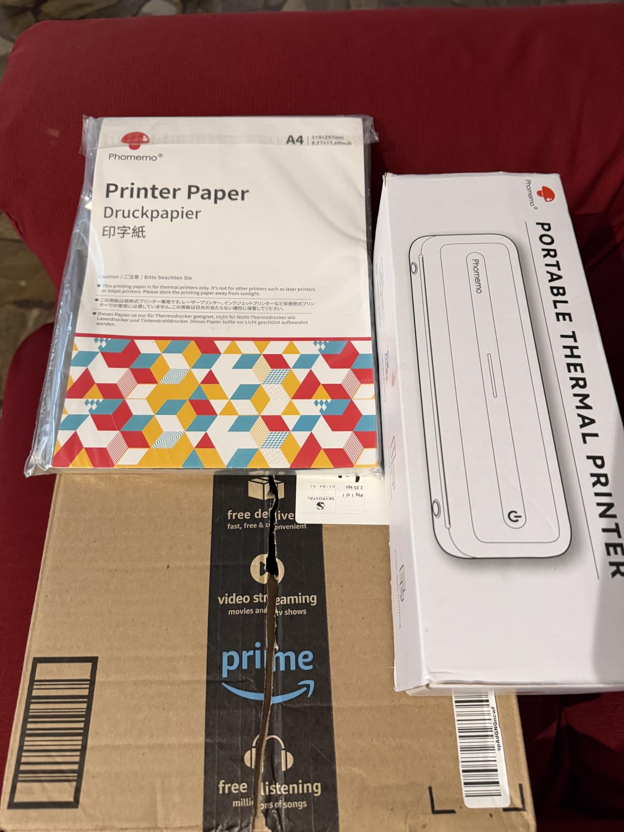 Phomemo M832 Portable Printers Wireless for Travel, Inkless Thermal Printer | Portable Printer for Phone Laptop, Support 8.5'' x 11'' US Letter, Bluetooth Mobile Printers for Vehicle Office Home Use customer photo 1