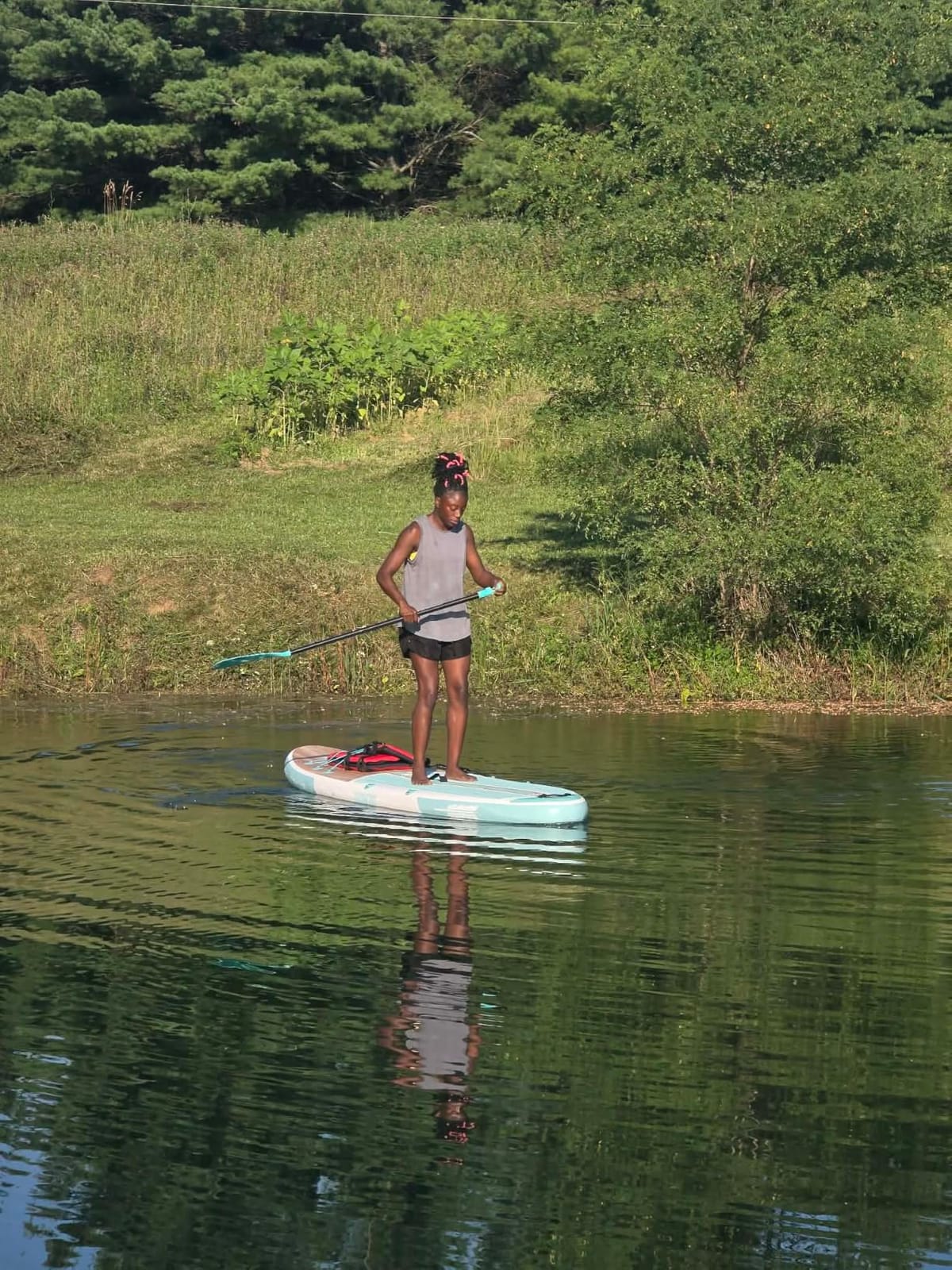 Niphean Inflatable Stand Up Paddle Board with SUP Accessories | 10'6'' SUP, Anti-Slip EVA Deck, 450 lbs Capacity Inflatable Paddle Boards for Adults & Youth of All Skill Levels customer photo 2