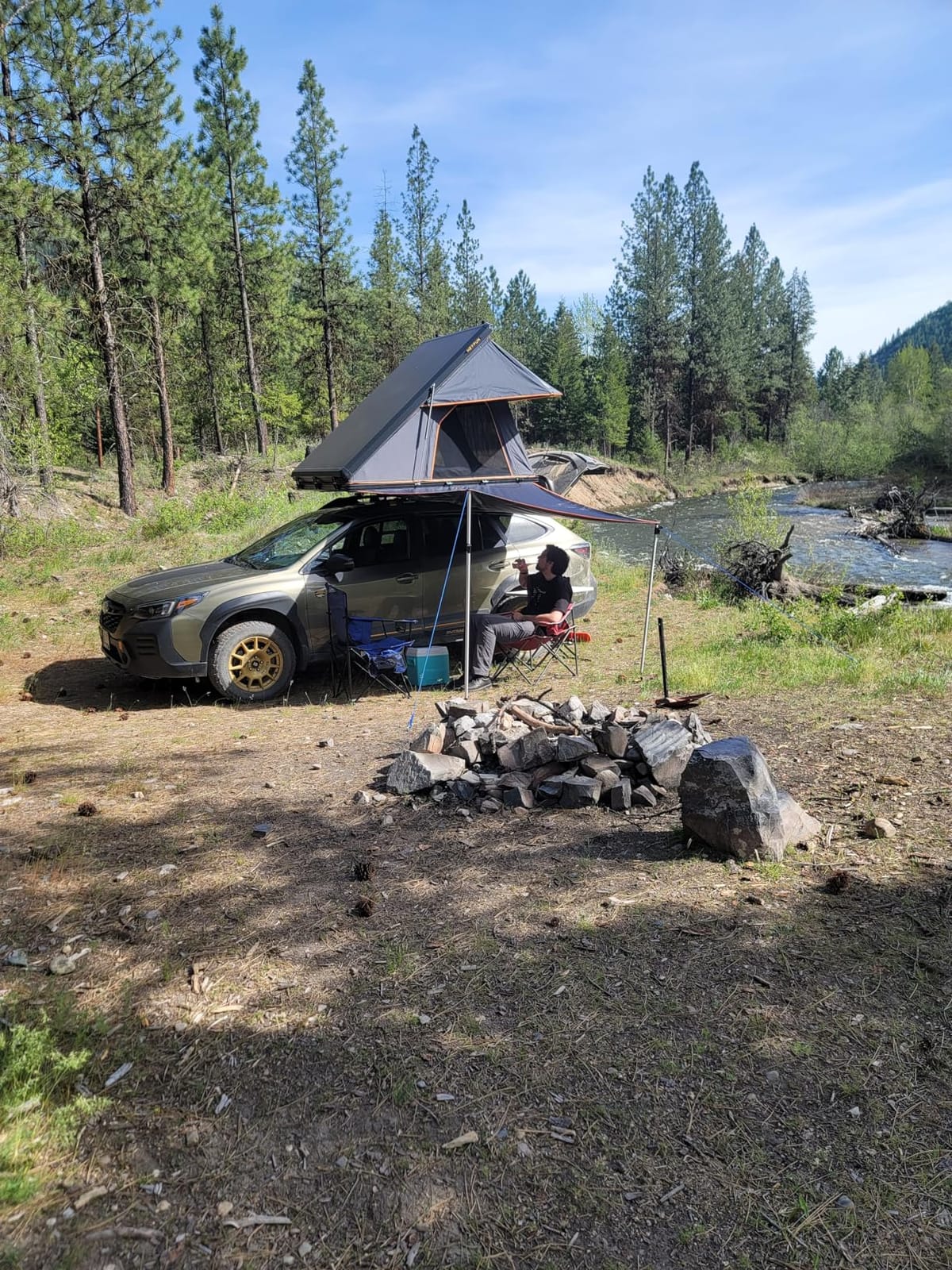 Adventurer Pro Rooftop Tent Hard Shell, 2-3 Person Aluminum Roof Top Tent | Detachable Side Awning & Built-in LED Light Strip, Compatible with Truck Jeep SUV Van & Trailer, Pop Up for 4-Season Camping customer photo 2