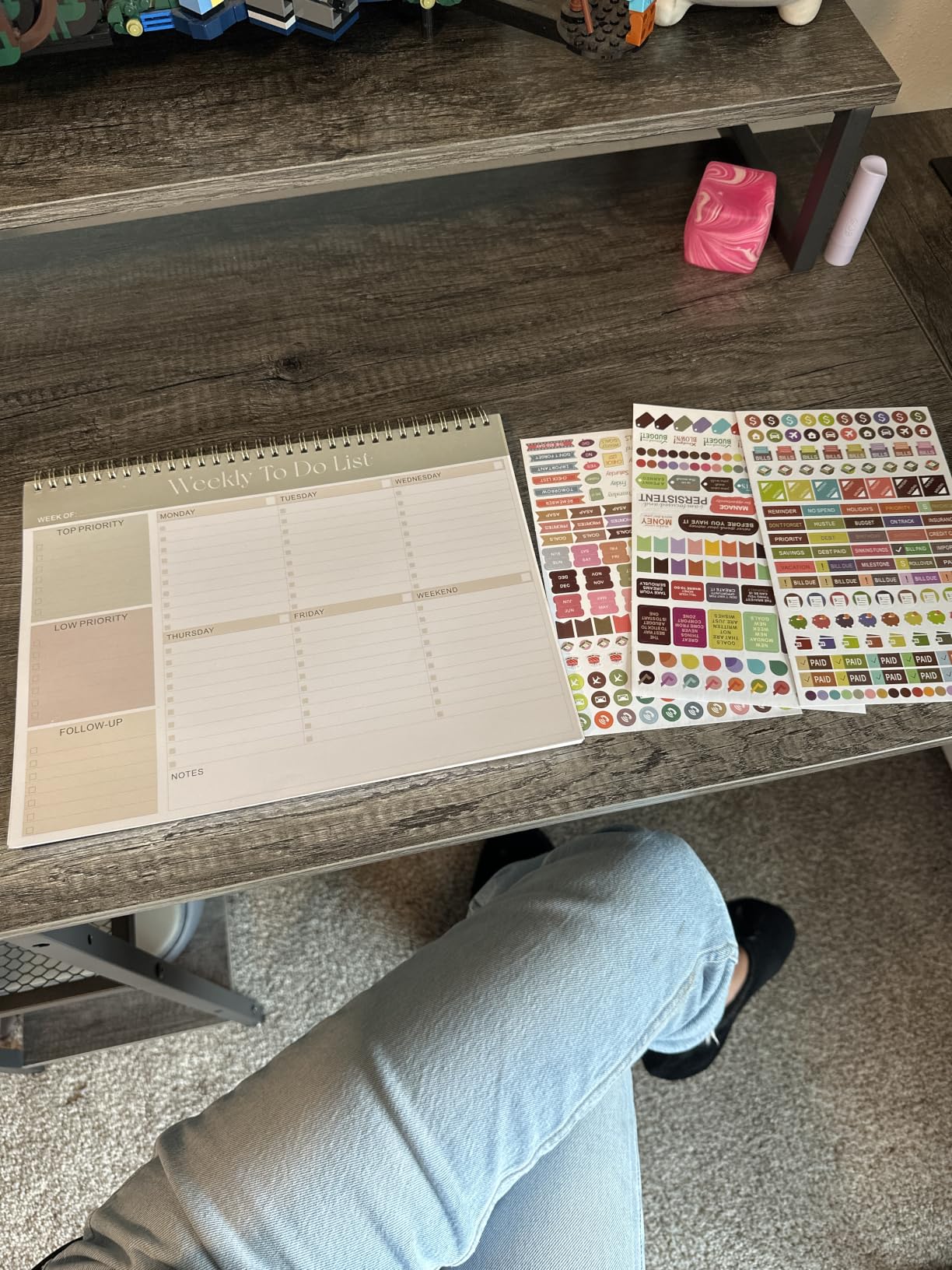 Weekly To Do List Notepad, Undated Planner with 52 Sheets (8.5''x11'') | Desk Accessories and Supplies, Women & Man, Home School & Work customer photo 1