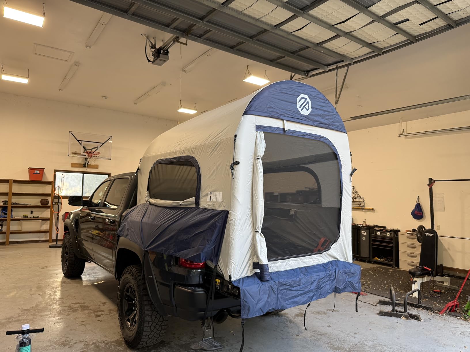 Niphean Truck Bed Tent for Camping 5ft-8ft for 2+1 People, 2 Mins Setup | Inflatable Pickup Truck Tent, PU 3000mm Waterproof & High-Strength Windproof, Spacious Interior for Multi-Landscape customer photo 1