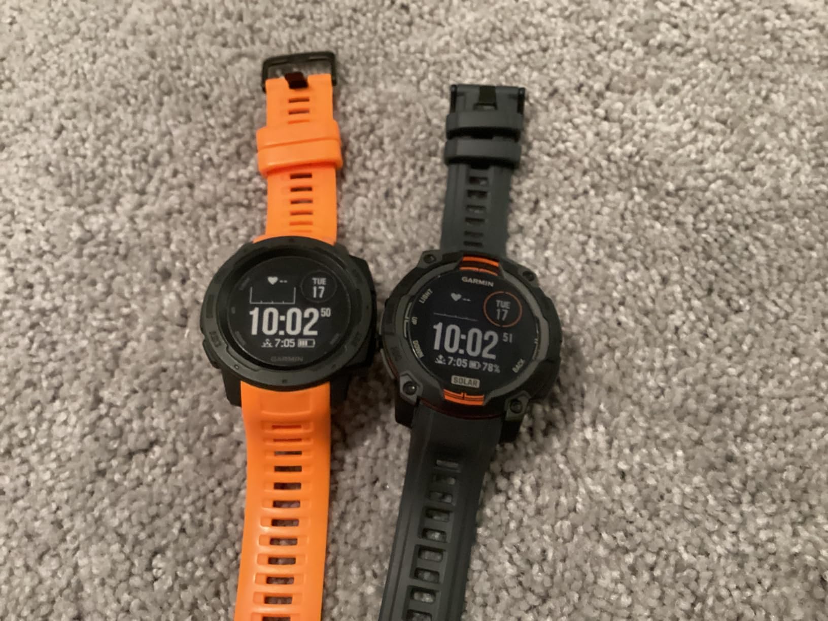 Garmin Instinct® 3 Solar, Rugged GPS Smartwatch, 45mm, Black | Solar Charging, Rugged Design, Metal-Reinforced Bezel, 24/7 Health Monitoring, Built-In Flashlight customer photo 1