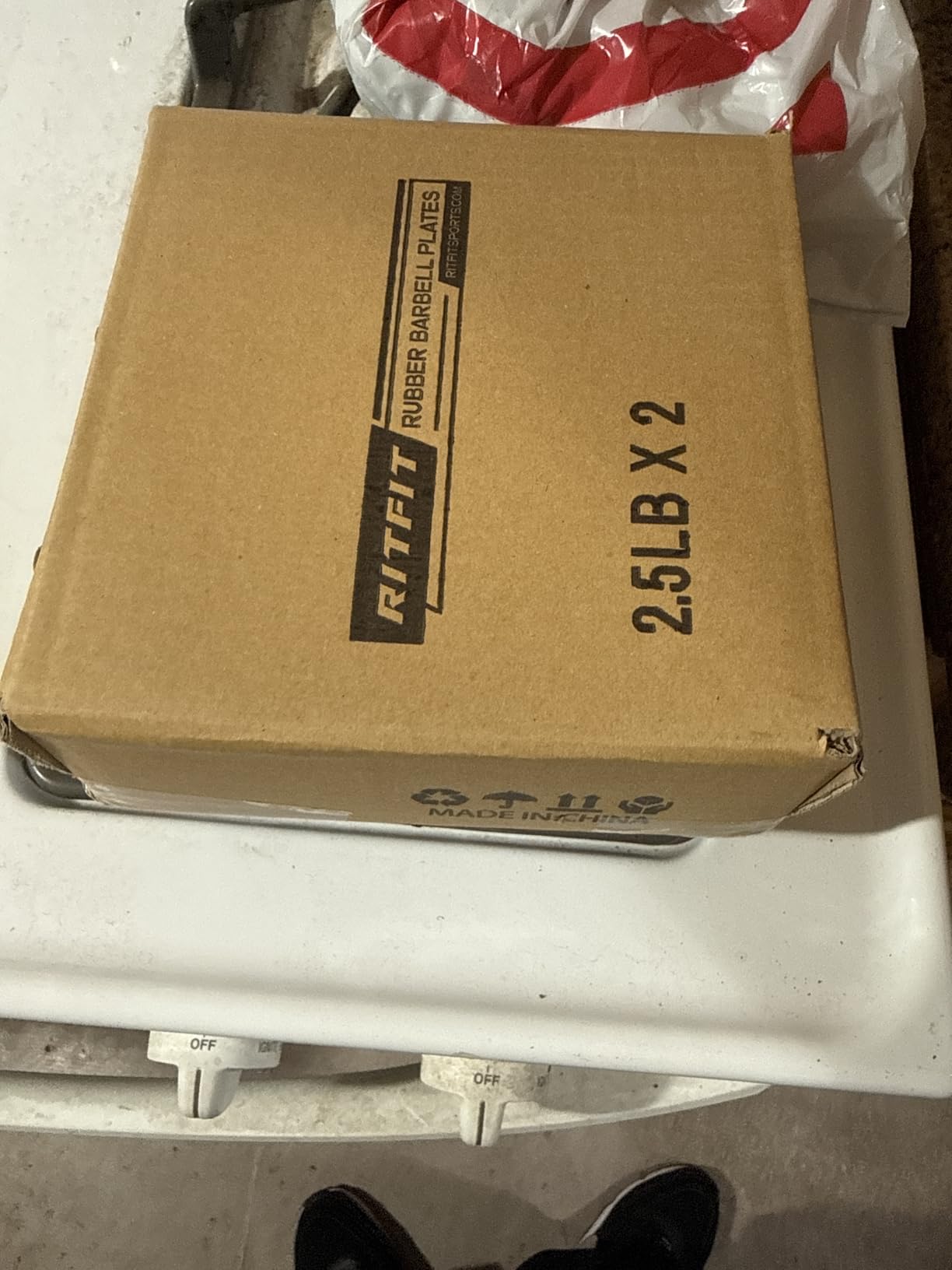 RitFit Barbell Weight Set - 4/6FT Olympic Barbell with Weight Plates (55-115LB Total) customer photo 1