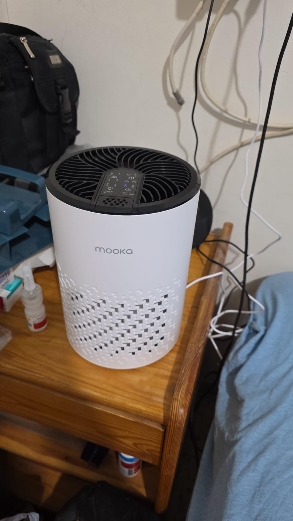 Air Purifiers for Bedroom Home, MOOKA HEPA Air Purifier for Home Pets with Fragrance Sponge for Smoke Dust Pollen Dander Odor, Small Air Cleaner with Sleep Mode Night Light Timer, KJ067L, White | 15dB Quiet Small Air Cleaner with Aromatherapy for Dorm, Office, Living Room, Captures Dust Pet Hair Dander, KJ067L, White customer photo 2