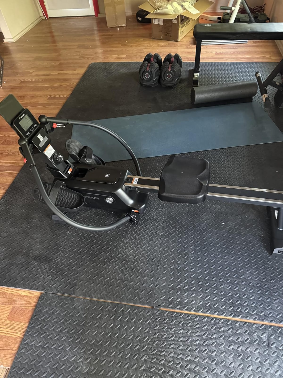 Merach RS3 Scull Rowing Machine for Home, Simulate Real Row, Ergonomic Seat | 16 Levels Quiet Magnetic Resistance, Multiple Rower Modes, Full-Body Workout, Multi-App Support, Max 350 lbs Capacity customer photo 1