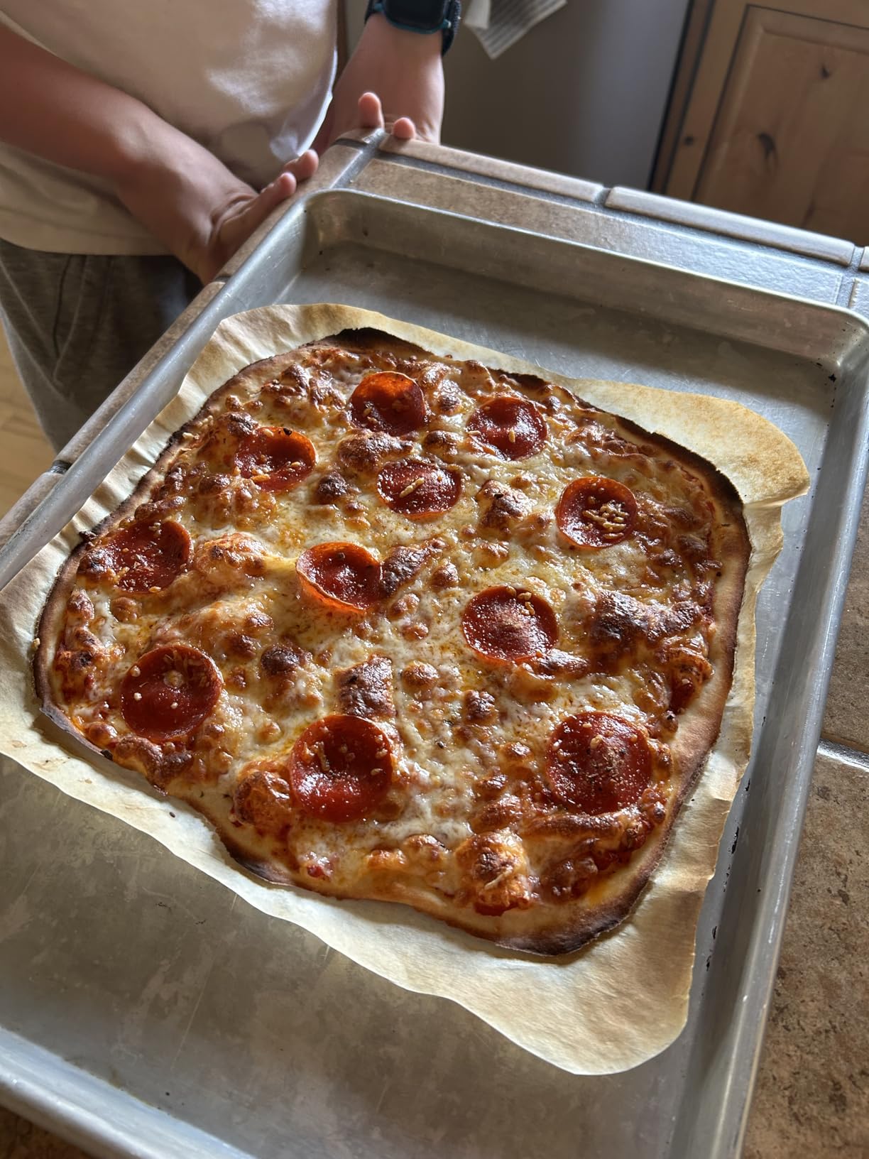 Ninja Artisan Pizza Oven, 12-in Pizza in 3-Min, 700F, 5-in-1, Gray, MO201 | Ninja Artisan Electric Pizza Oven bakes 5 pizza styles and air fries, all in one outdoor appliance customer photo 1