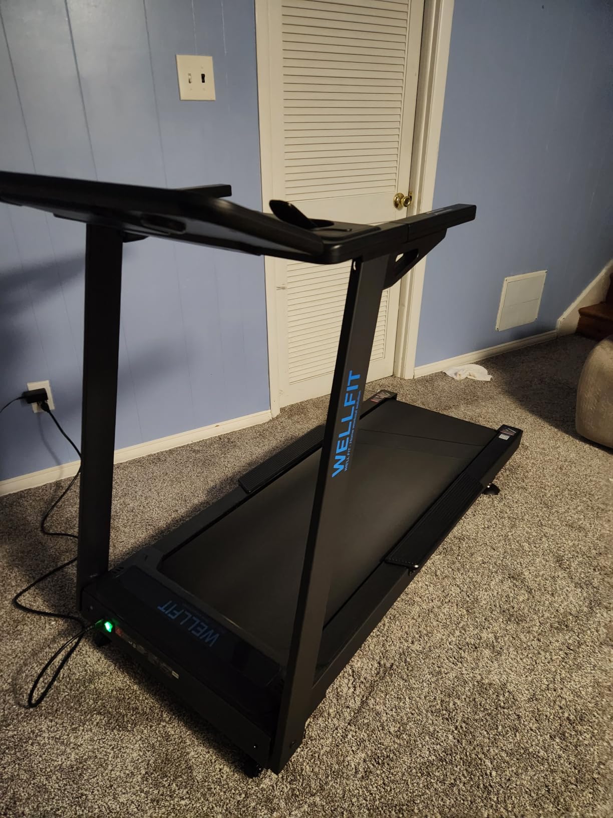 Auto Incline Treadmill, 15% Incline Heavy Duty Treadmill for Home | 4.5HP, 10 MPH, 500 lbs Capacity, 20'' x 55'' Running Area Treadmills with Pulse Sensor, Bluetooth Player & LED Display customer photo 1