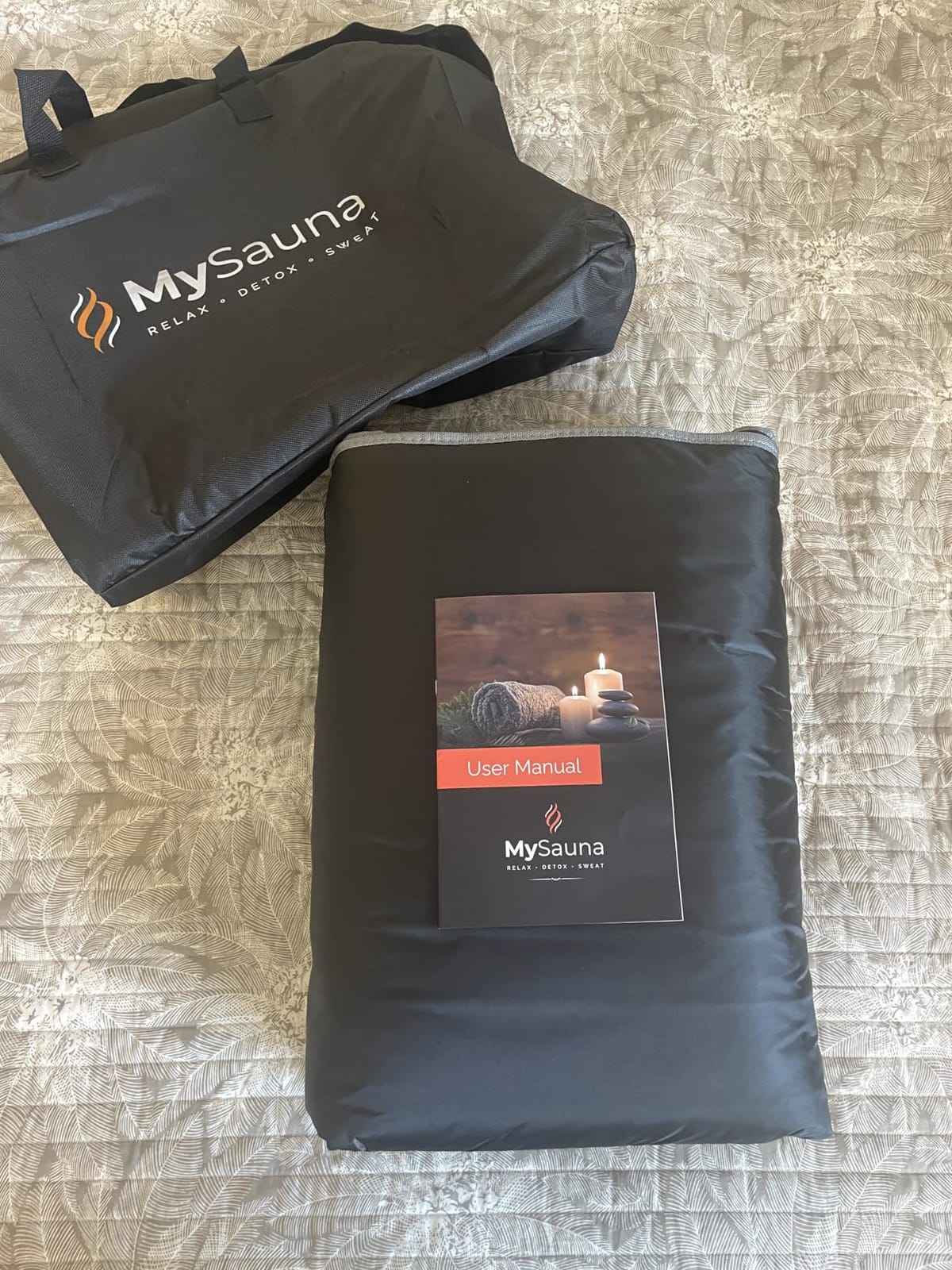 MySauna At-Home Sauna Blanket for Detox & Relaxation | XL Size 6.2 x 3 ft | Fits Him & Her, Fast Sweat, Reaches 176°F, Includes Carry Bag & Upgraded Control Panel customer photo 1