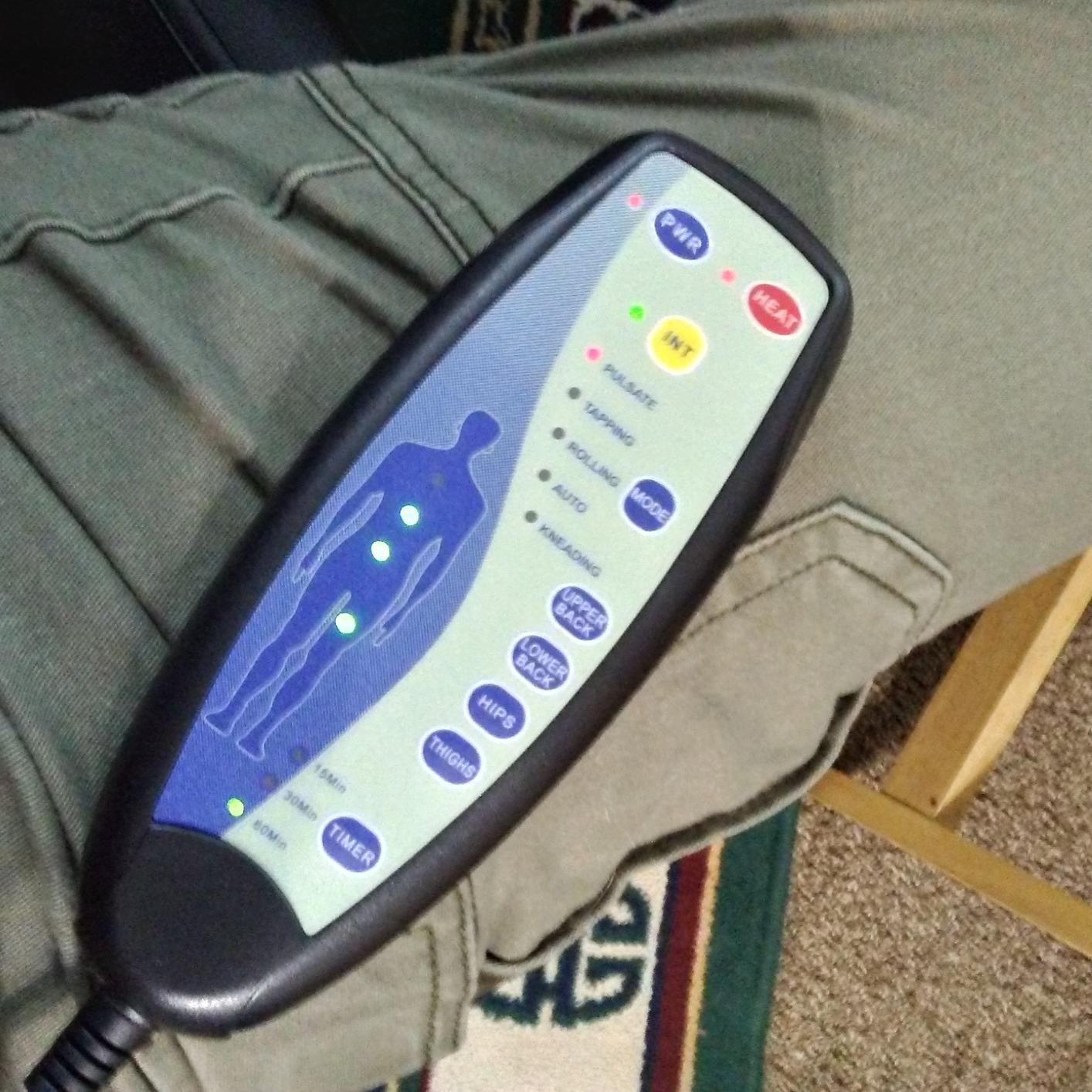Snailax Back Massager with Heat - Massage Seat Cushion with 10 Motors, Massage Chair Pad for Home Office Use, 5 Modes & 3 Intensity Levels, 2 Heat Settings with 30-60-90 Mins Timer, Gifts for Him Dad customer photo 1