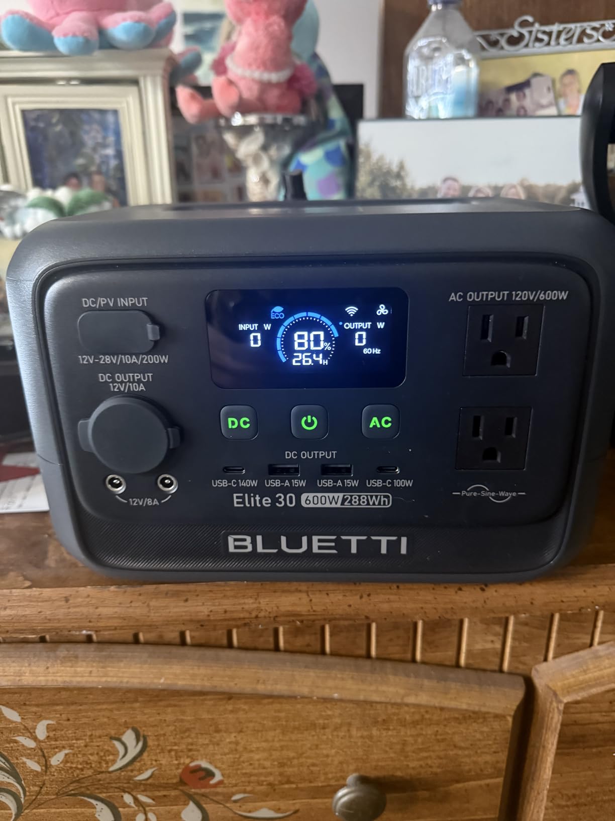 BLUETTI Elite 30 V2 Portable Power Station 288Wh 600W LFP Solar Generator, Power Lifting 1500W, 10ms UPS, 45 Min 0-80% Fast Charging, Emergency Backup Power for Blackout, Camping, Outage and Road Trip customer photo 1