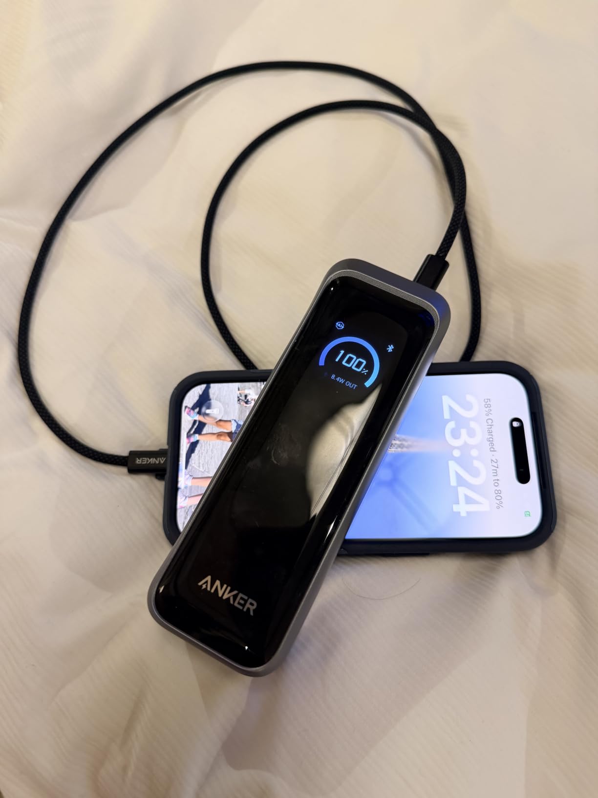 Anker Prime Power Bank, 20,101mAh 3-Port Portable Charger | 220W Max Output, Two-Way Charging, TSA-Approved, App Control, for MacBook, iPhone 17 / 16 Series (Base Not Included) customer photo 2