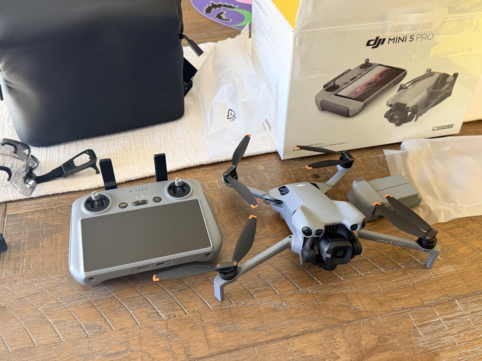 DJI Mini 5 Pro Fly More Combo With DJI RC 2, 1-Inch CMOS | 4K Drone With Omnidirectional Obstacle Sensing, ActiveTrack 360°, 225° Gimbal Rotation, 3 Batteries customer photo 1