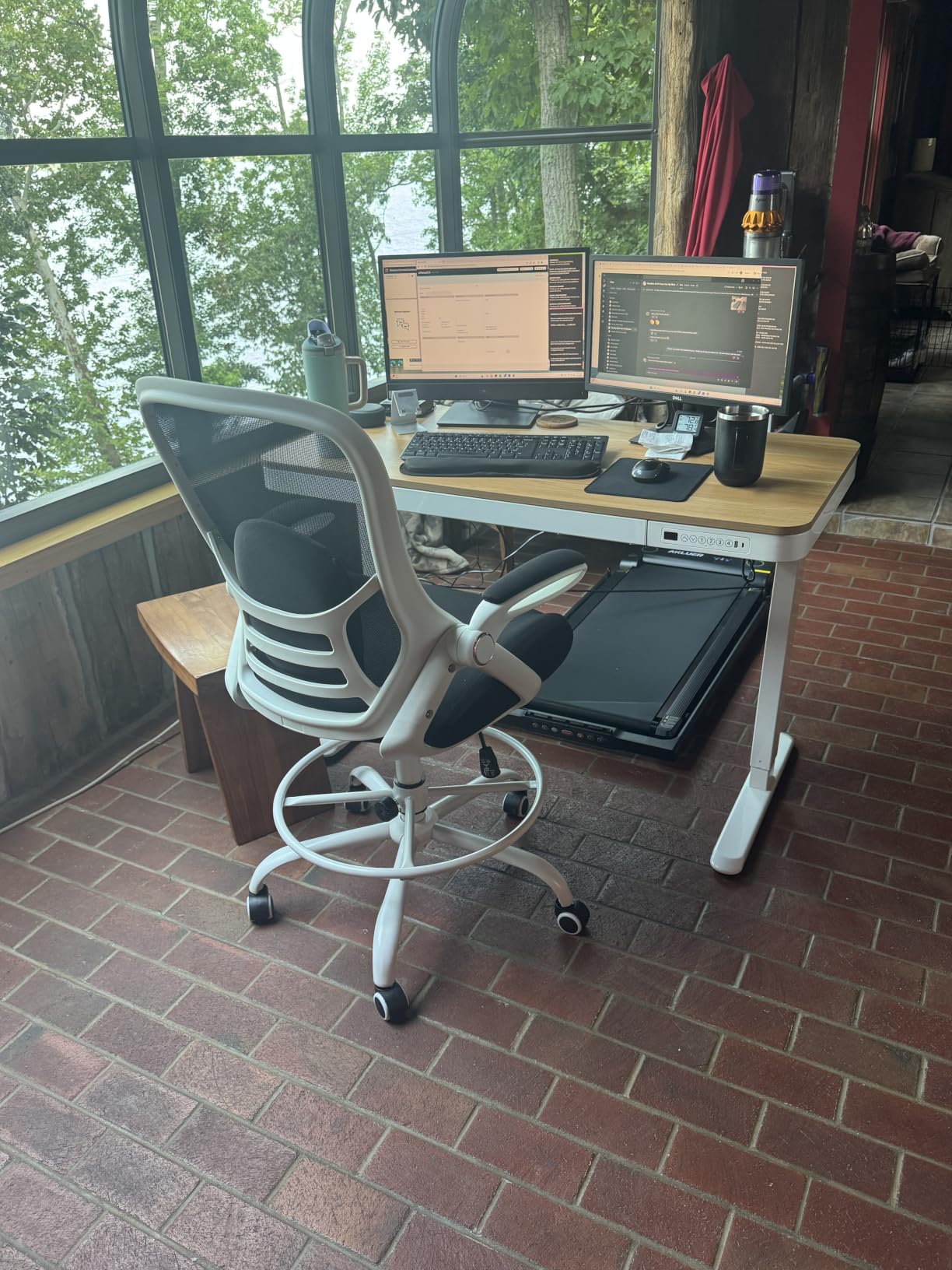 HYLONE 400lbs Big and Tall Heavy Duty Drafting Chair 5