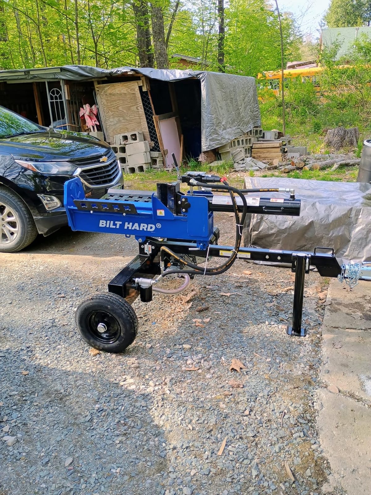 BILT HARD 25-Ton Horizontal/Vertical Towable Gas Log Splitter, 8 HP 223cc Engine customer photo 1