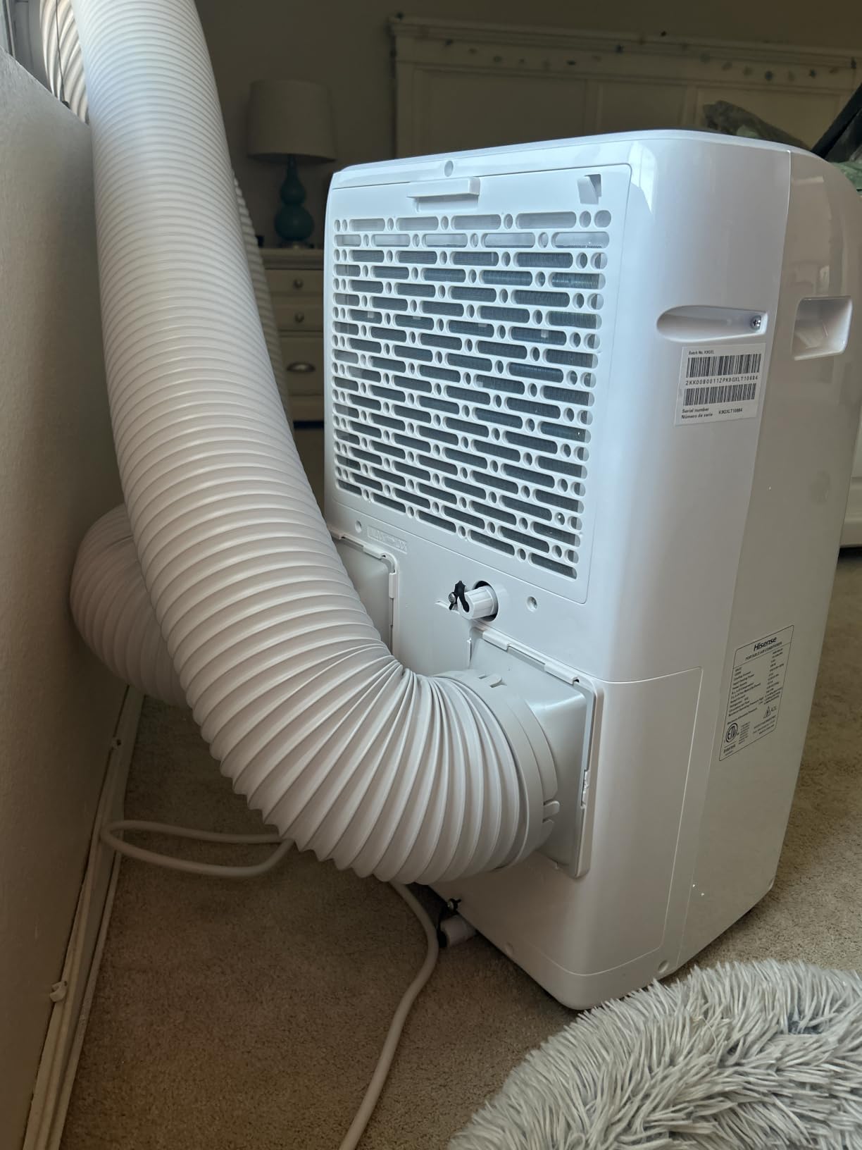 Hisense 8,000 BTU DOE/SACC (10,000 ASHRAE) Portable Air Conditioner Dual Hose & Inverter, 350 Sq Ft, Wi-Fi, ConnectLife App Google & Alexa customer photo 2