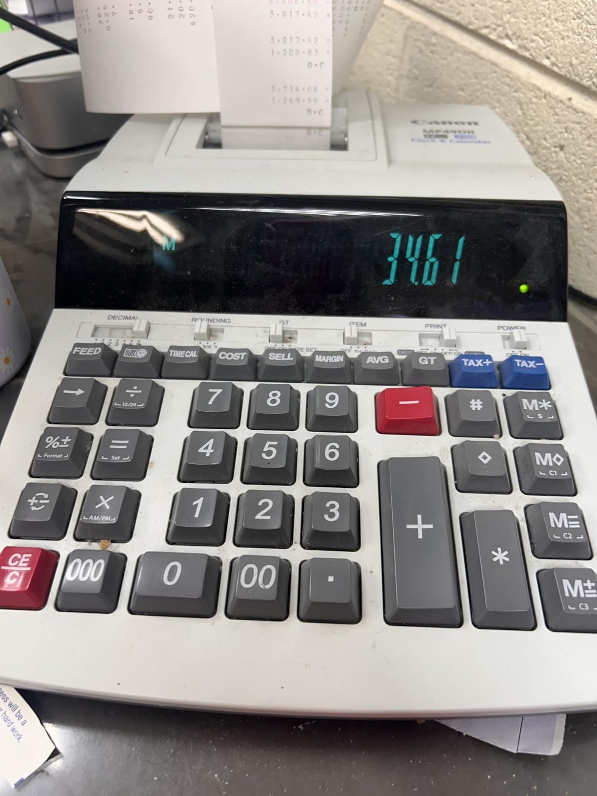 CATIGA 12 Digit Thermal Printing Calculator with Tape Print Out, Ink-Free Adding Machine (SP-2401) customer photo 2