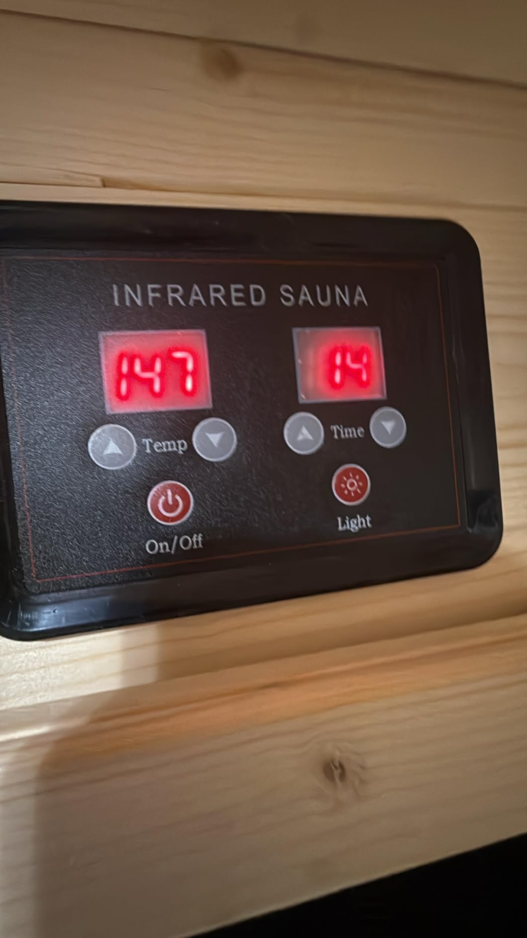 Albott 4 Person Infrared Sauna with 7-Color Light Therapy, Low EMF 2145W | Infrared Saunas for Home, Canadian Hemlock Wood Dry Sauna with 10 Carbon Panels, Ambient Light Strips & Bluetooth, 110V/20A customer photo 2