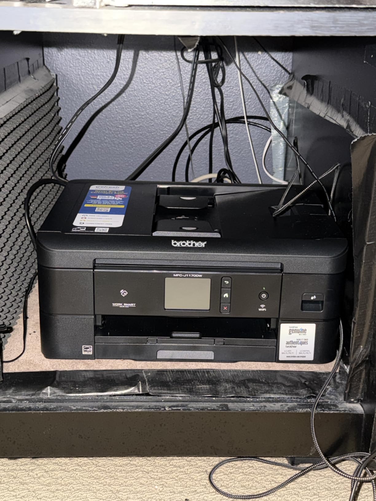 Brother Work Smart 1410 Wireless Color Inkjet All-in-One Printer with 2.7-inch Touchscreen and Automatic Duplex Printing (MFC-J1410DW) customer photo 1