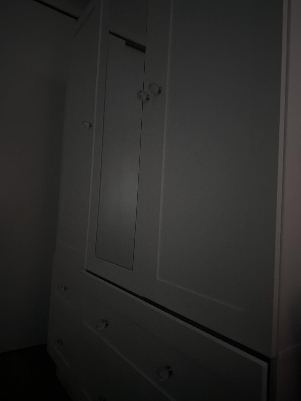 VOWNER Wardrobe Closet with 3 Doors Bedroom Armoire with Mirror & 4 Drawers customer photo 1