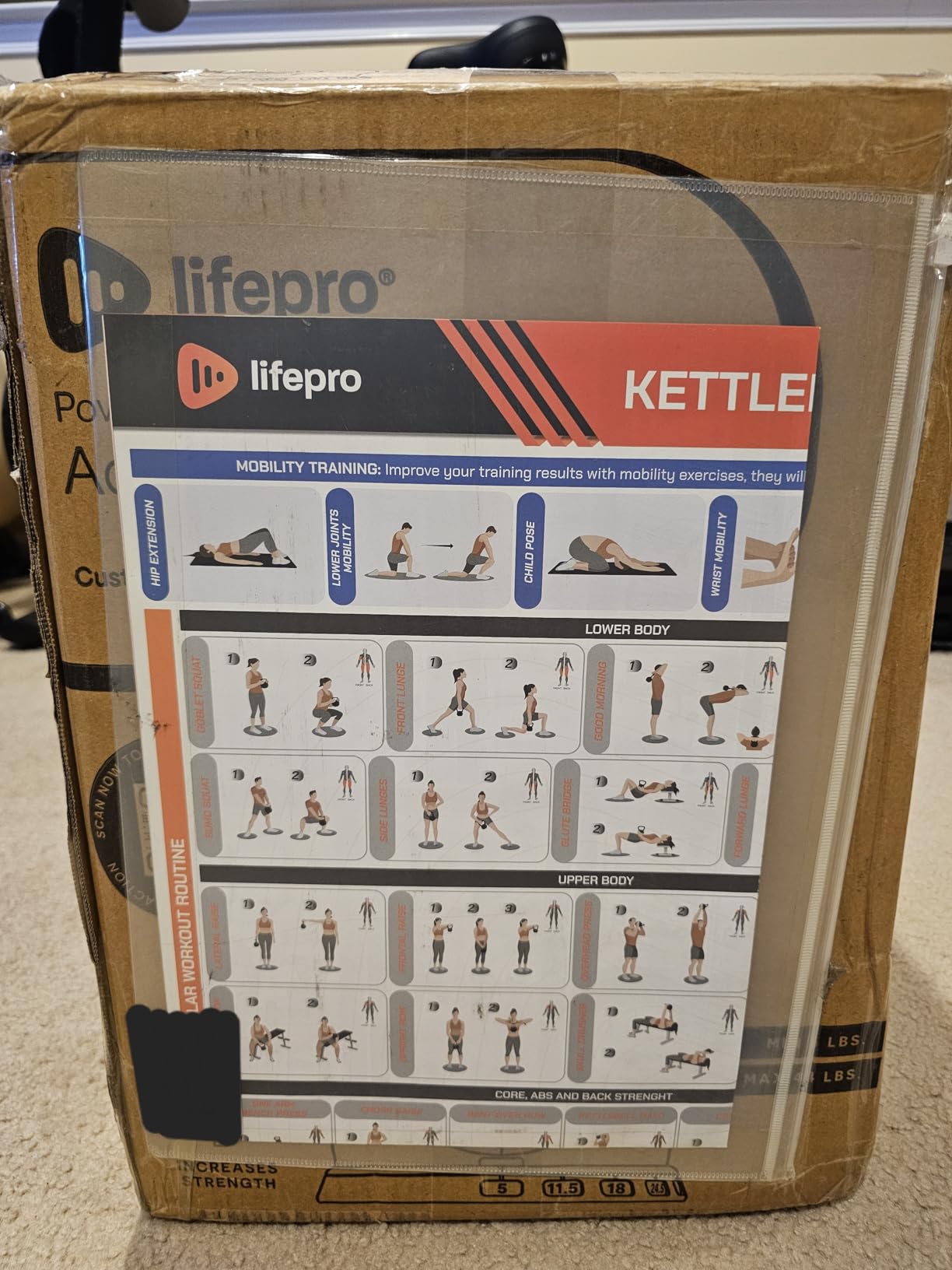 LifePro 7-in-1 Adjustable Kettlebell - PowerStone, Die-Cast Aluminum & Steel, Space-Saving Set with Handle-Twist Adjustment - Strength Training Kettlebell with Storage Base customer photo 1