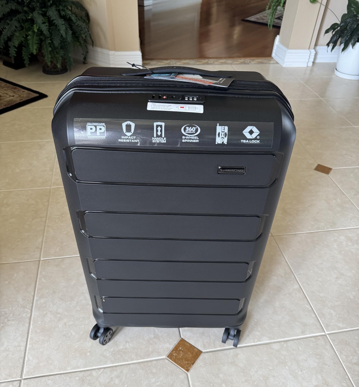 Traveler's Choice Pagosa Hardshell Expandable Luggage with Spinner Wheels, Slate Blue, 22-Inch Carry-on customer photo 1