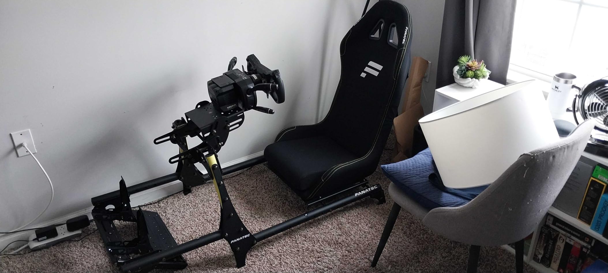 Fanatec Sim Racing CSL Cockpit V1.5 - Strong and Lightweight, Steel-Reinforced Aluminum Frame, Universal Wheelbase Mounting Bracket, GT Driving Position, Easy Assembly - Black customer photo 1