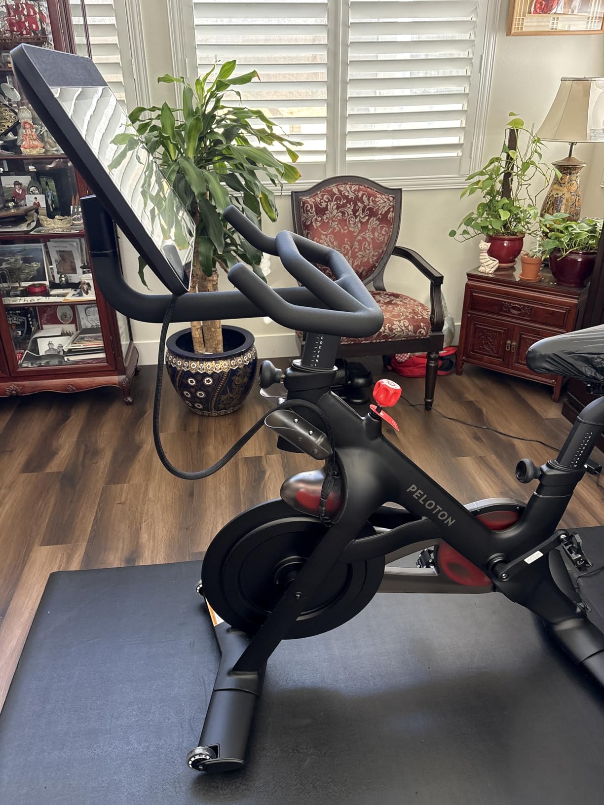 Peloton Exercise Bikes, Indoor Stationery Cross Training Bikes for Home customer photo 2