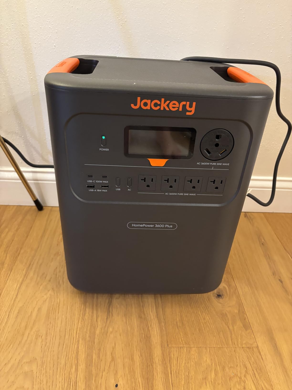 Jackery HomePower 3600 Plus Portable Power Station, 3600W AC Output, 3584Wh LFP Solar Generator, Expandable up to 21kWh, Essential Home Backup for Home Use, Emergencies, RV (Solar Panel Optional) customer photo 2