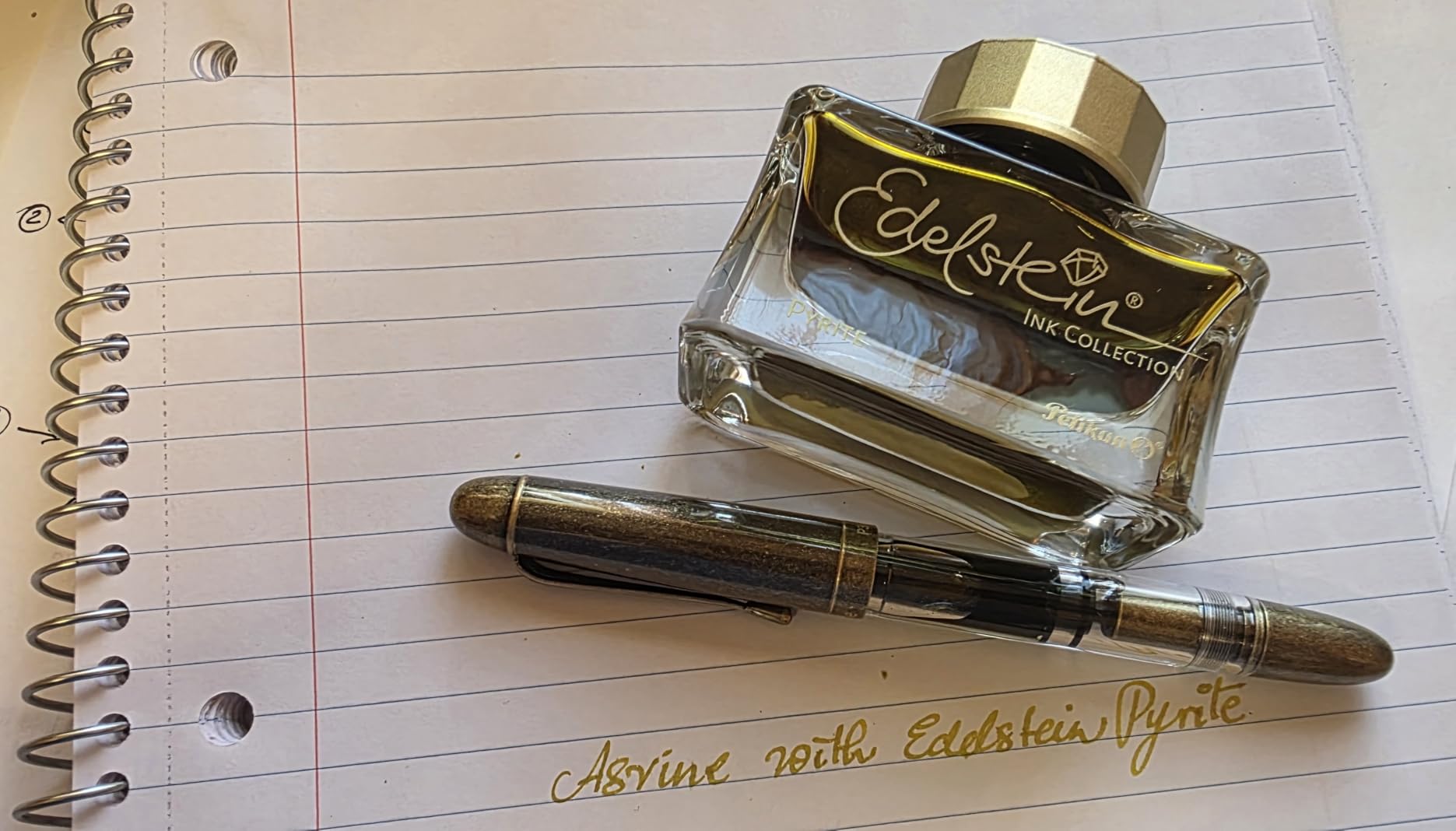 Asvine P30 Piston Fountain Pen Stub Nib 1.1mm Calligraphy Art Drawing Pen with Case Set Retro Brass Style customer photo 1