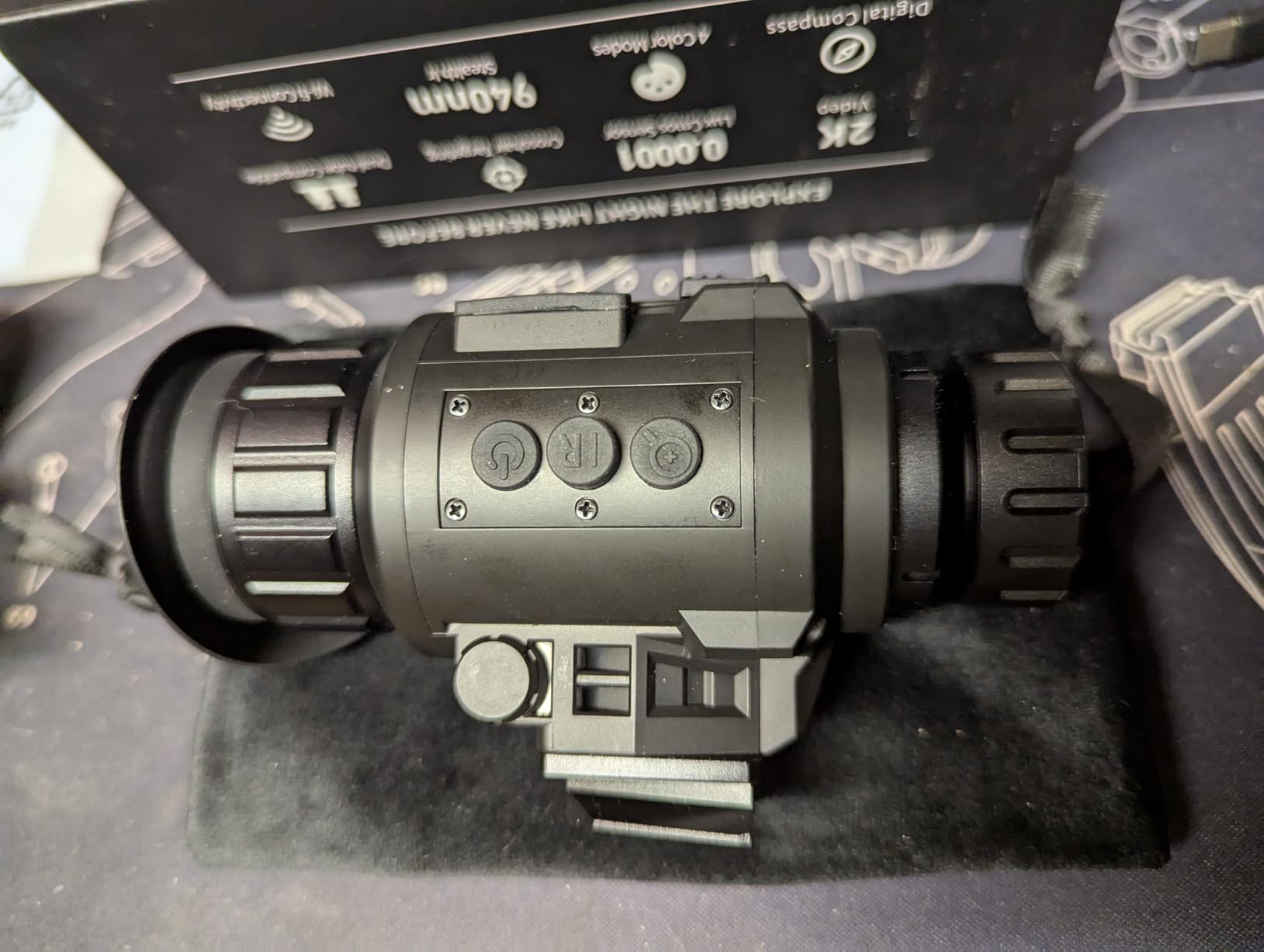 GOYOJO GNG2K Night Vision Monocular - 2K / 60Hz Refresh Digital Night Vision Goggles, Helmet Mountable, Stealth Infrared 940nm IR with 0.0001 Lux Sensor, 4 Color Modes for Tactical/Hunting/Camping customer photo 2