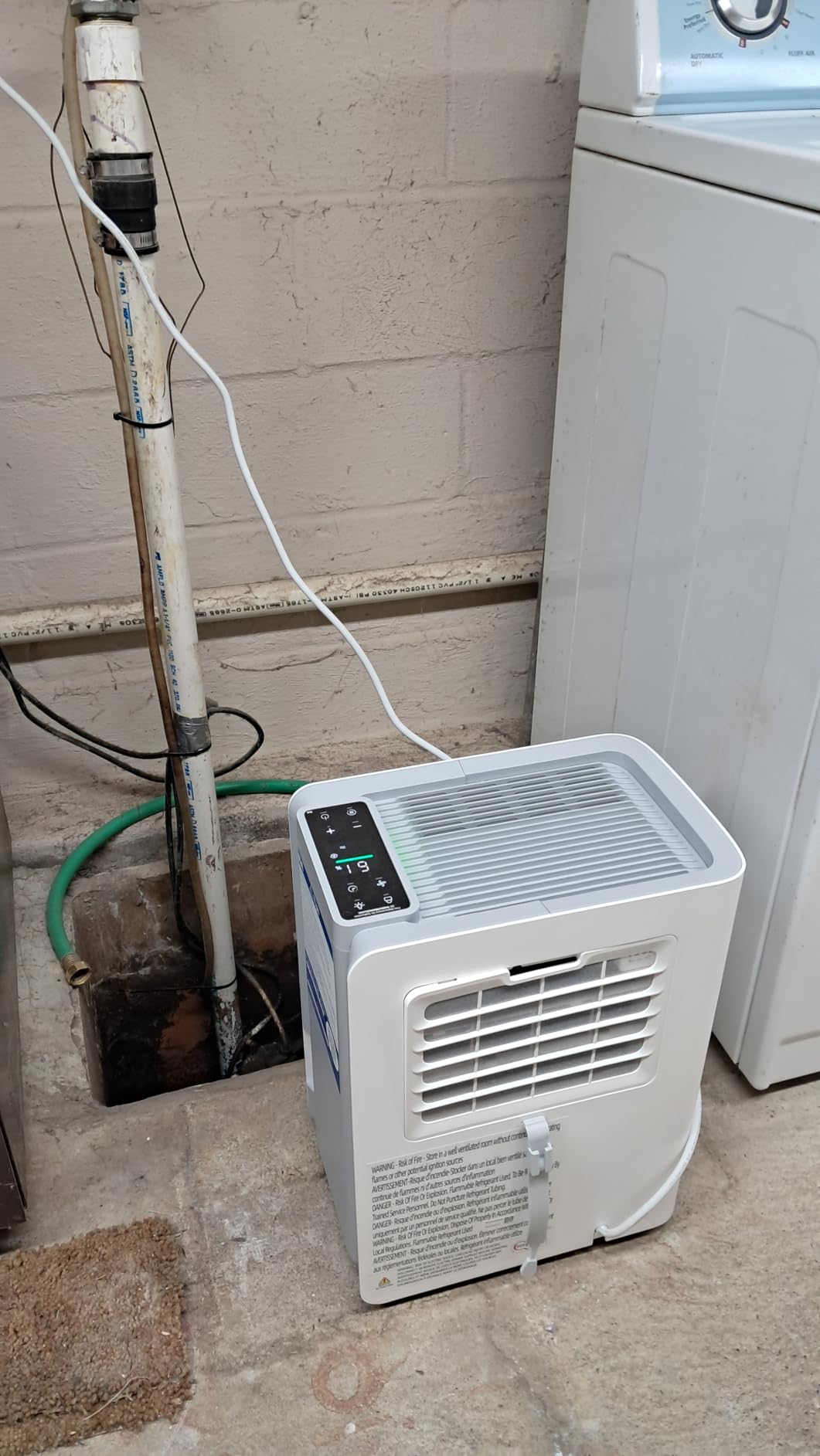 50 Pint/Day, 3500Sq.Ft Compressor Dehumidifier with Drain Hose | 0.8 Gallon Water Tank Capacity, for Basement, Home, Bedroom, Bathroom, RV, Garage, Intelligent Humidistat, Quiet customer photo 2
