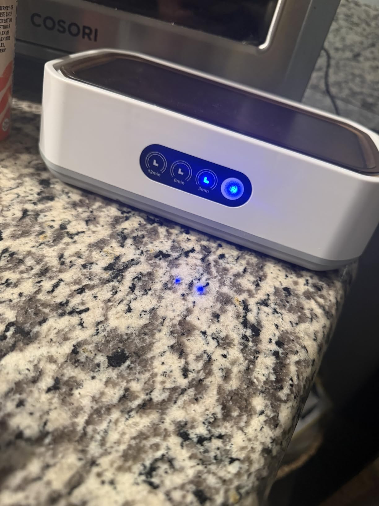 Ultrasonic Jewelry Cleaner Machine: 49KHz Ultrasonic Cleaner with 3 Cleaning Modes for Jewelry,Glasses,Rings,Watch Strap,Dentures,Retainers,Coins,Earring,650ML 304 Stainless Steel Tank(White) customer photo 1