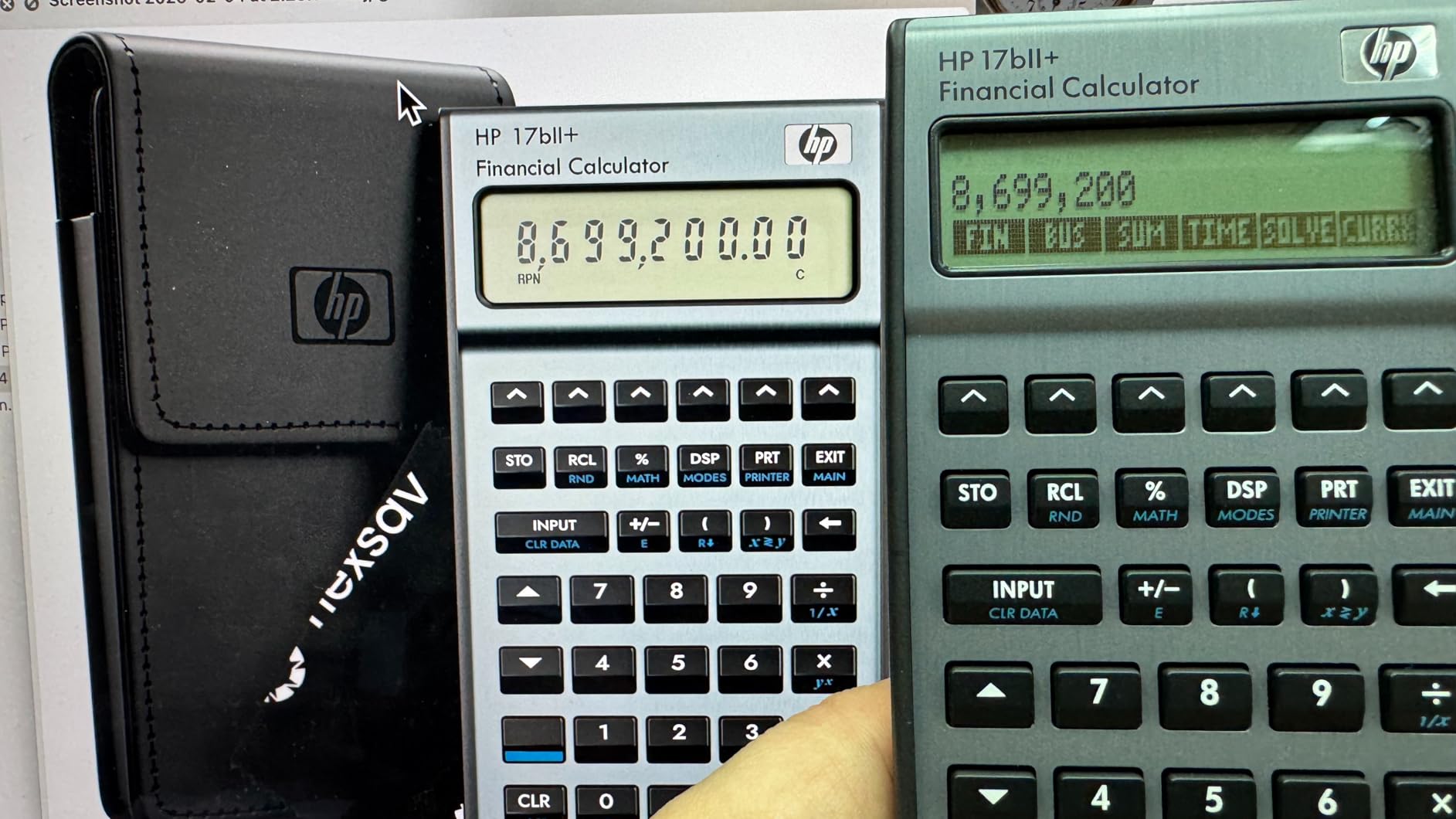 HP 17bII+ Financial Calculator - 250+ Professional Functions for Business, Finance & Accounting - RPN, Algebraic Entry, 2-Line Display, 28KB Memory customer photo 1