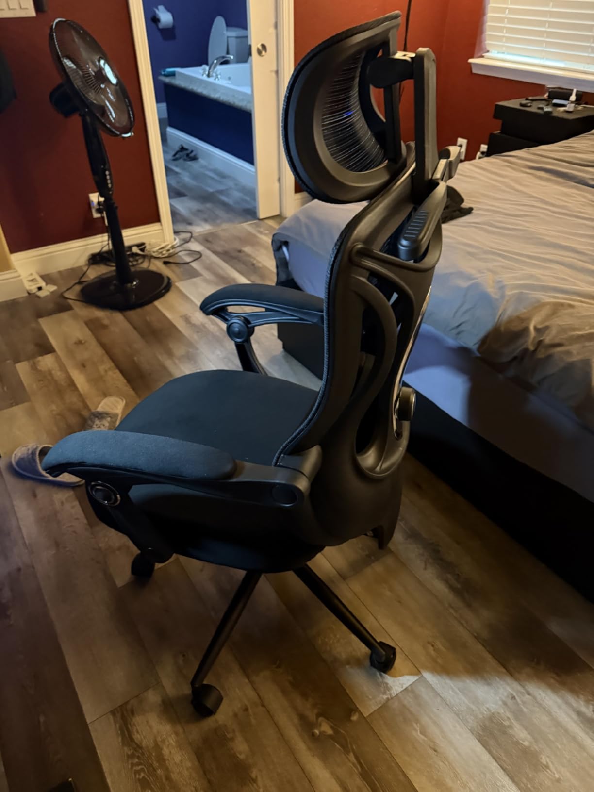 CYKOV Ergonomic Office Chair, Reclining, Footrest, Adjustable Lumbar, 350LB | 4-Way Headrest (4.72 + 60), 2-Way Lumbar (2 + 1.18), 90-135 Recline, Breathable Mesh, Gaming & Office, 5-Year Warranty customer photo 1