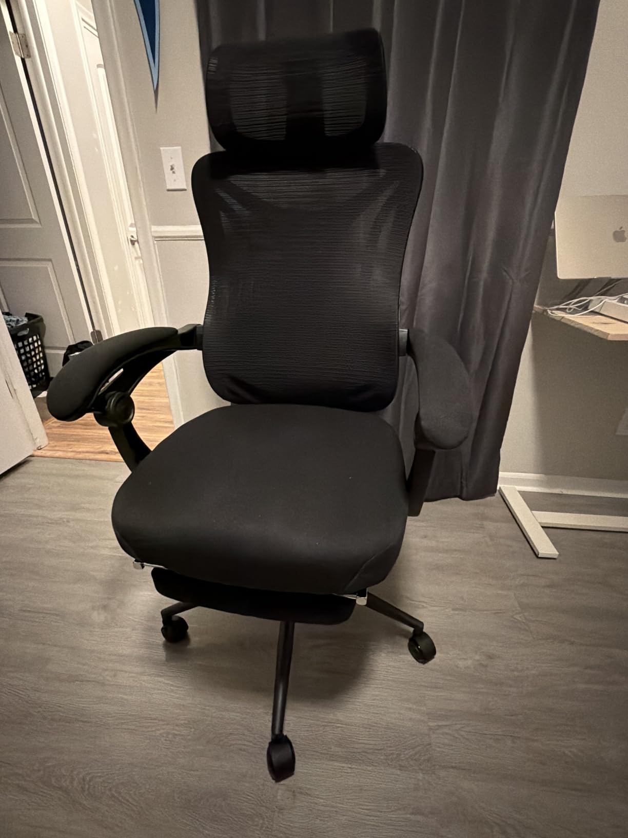 CYKOV Ergonomic Office Chair, Reclining, Footrest, Adjustable Lumbar, 350LB | 4-Way Headrest (4.72 + 60), 2-Way Lumbar (2 + 1.18), 90-135 Recline, Breathable Mesh, Gaming & Office, 5-Year Warranty customer photo 2