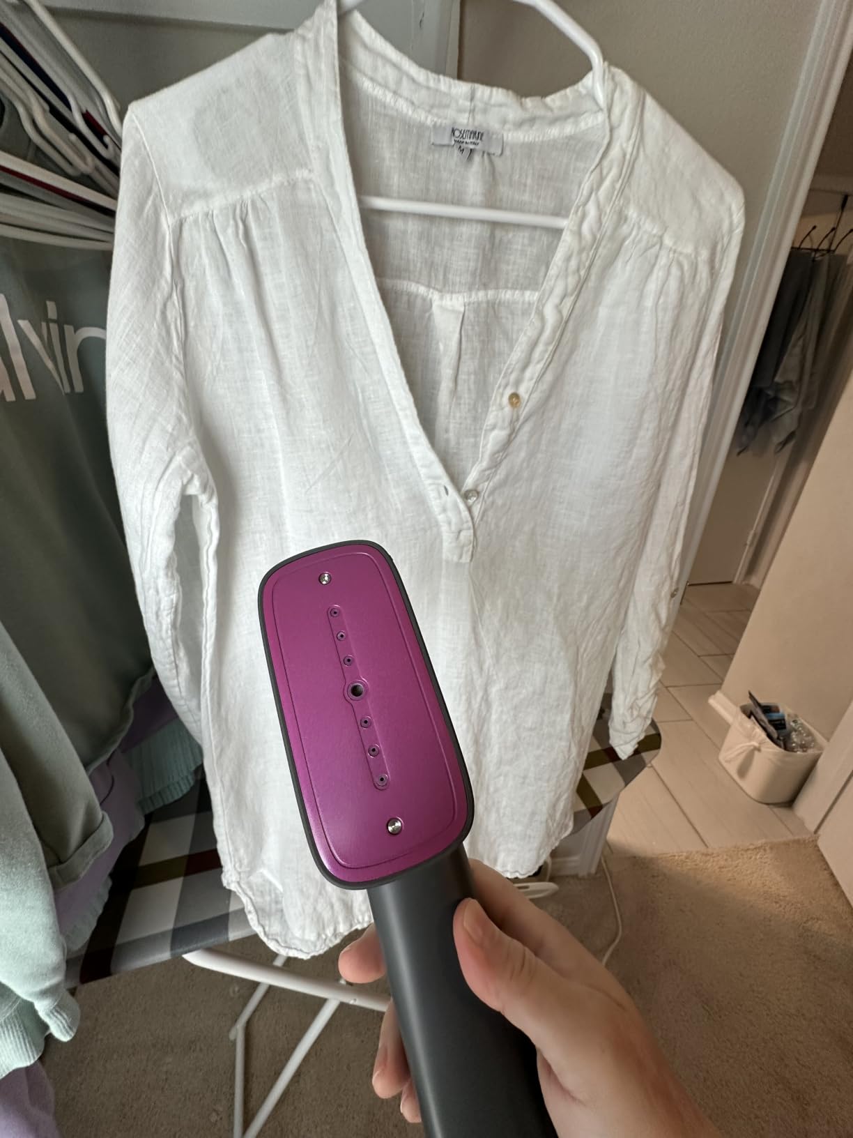 OGHom Steamer for Clothes, 110-240V Travel Steamer & Iron 2 in 1, 1000W Powerful Steam, 30s Fast Heat-Up customer photo 2