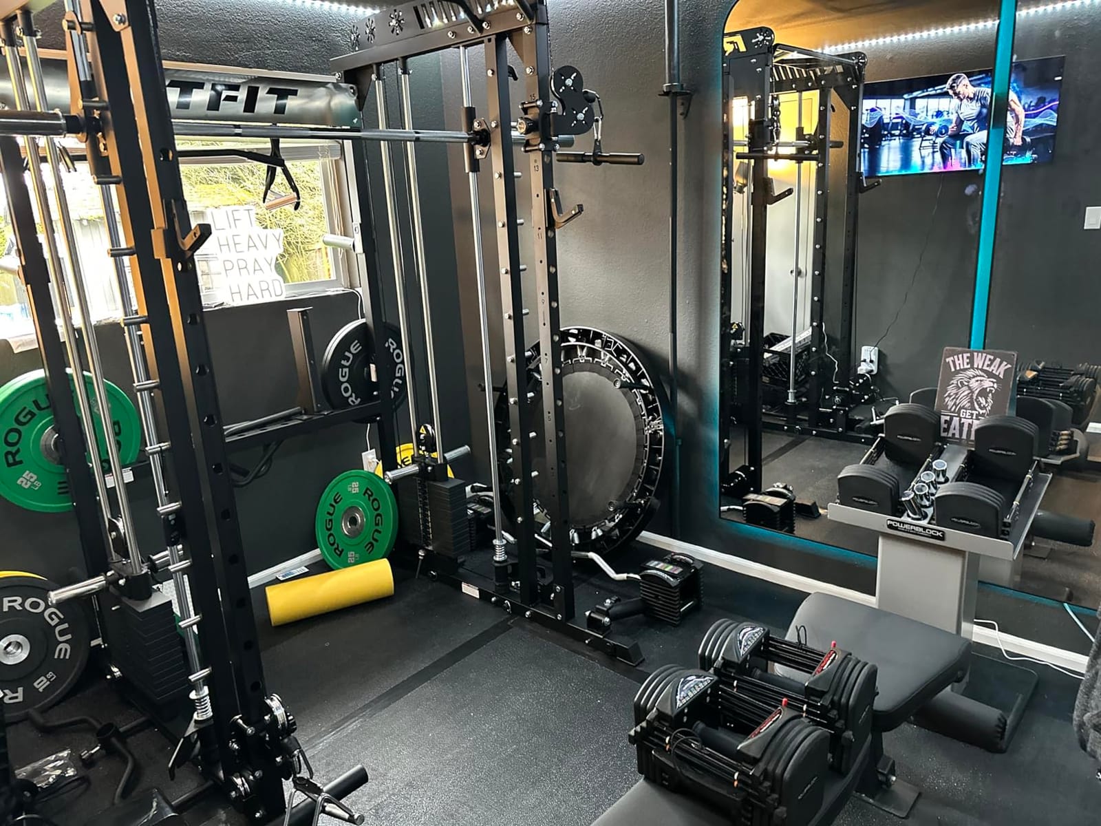 RitFit M1 Pro Smith Machine with Weight Stack Package Power Cage Home Gym | Dual Cables, Barbell & Handles, Cable Crossover, ALL-in-1 Home Gym, 1850LBS Capacity customer photo 2