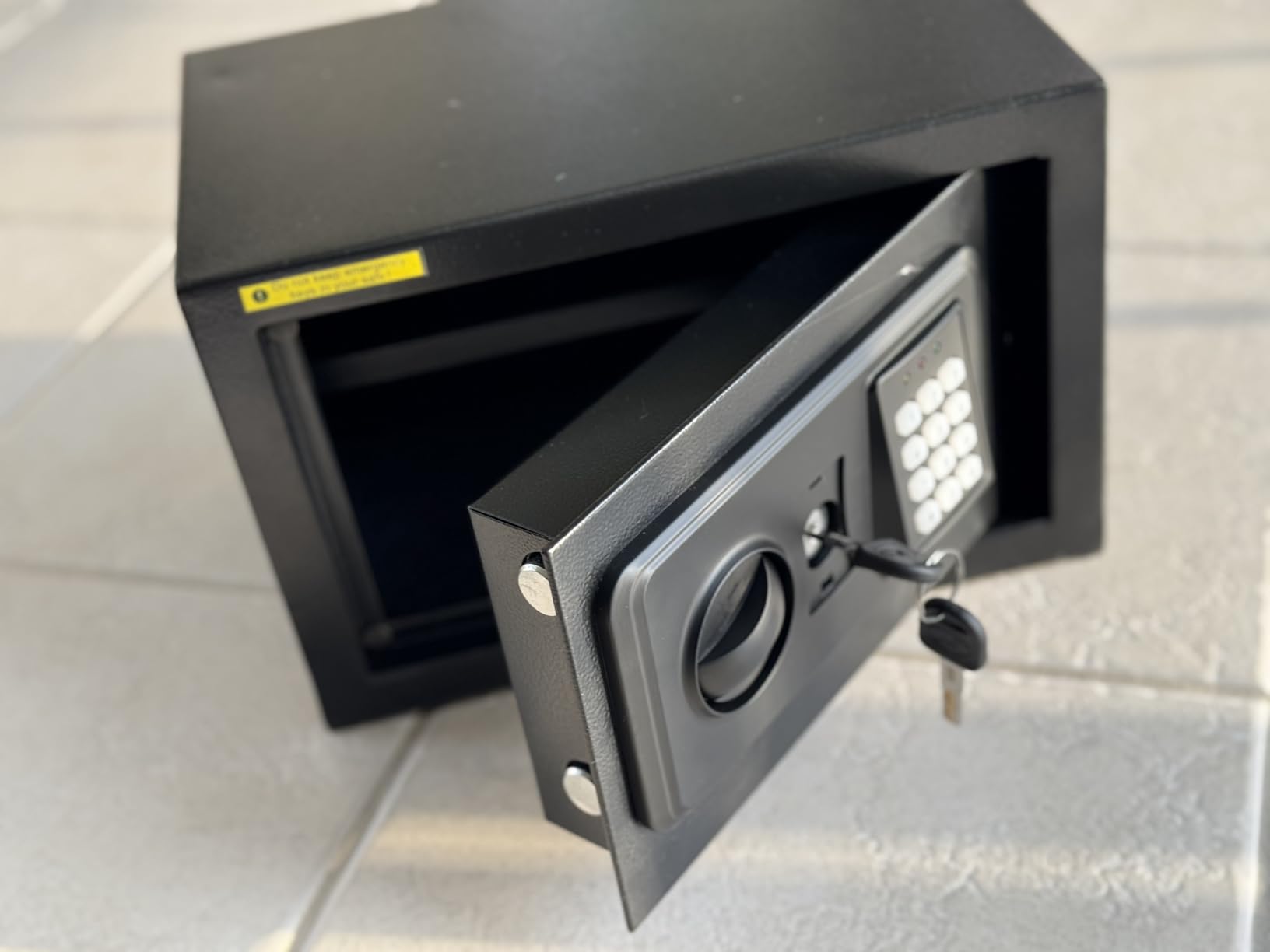 1.3 Cub Small Fireproof Safe for Home, Anti-Theft Fire Proof Safe Box with Spare Keys, Programmable Keypad and Alarm System customer photo 1