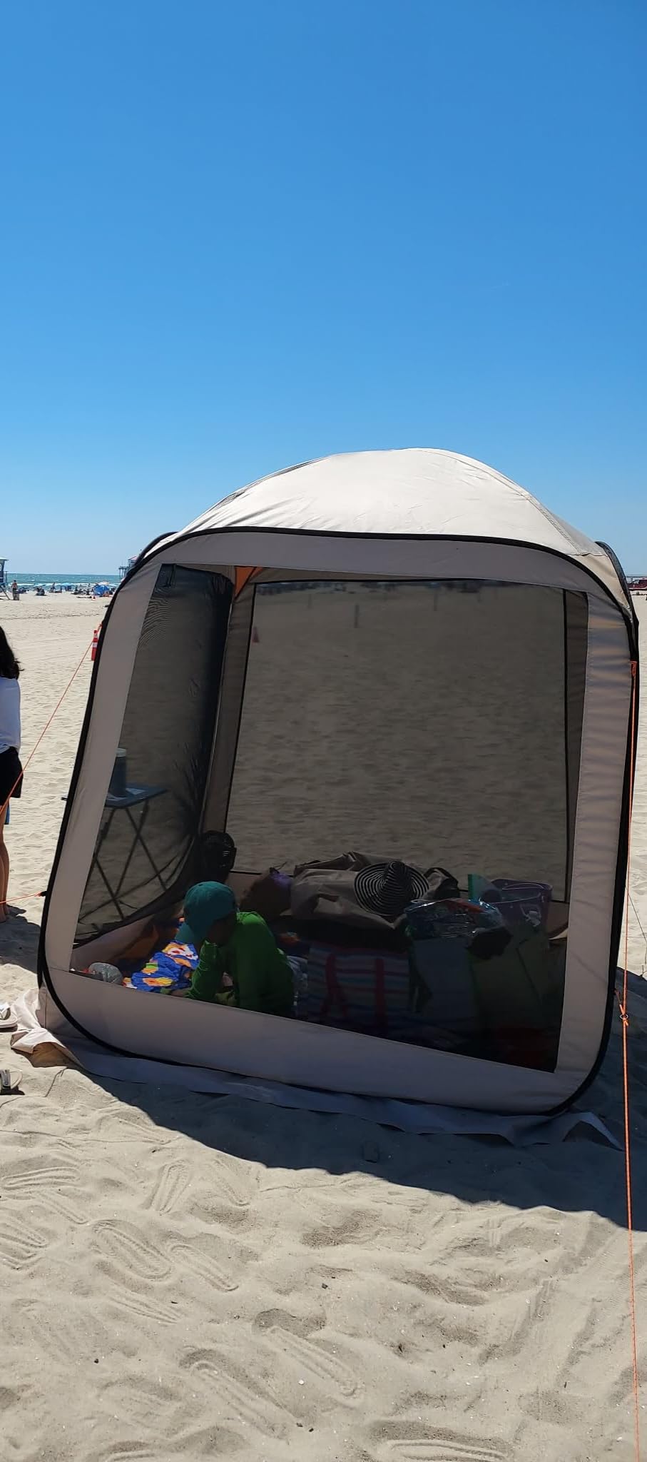 VEVOR SUV Tailgate Tent, 6 x 6 ft Pop-Up Screen House Canopy for 4-6 Person, Portable Screened Shelter with Carry Bag customer photo 2